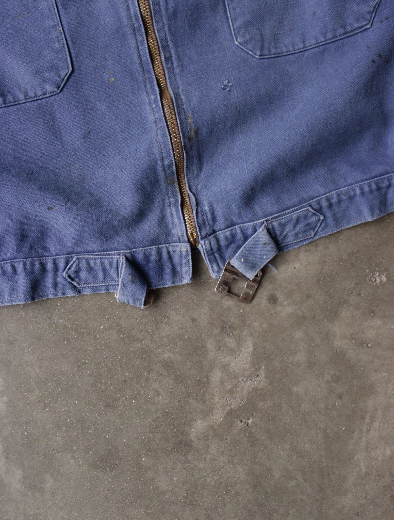 1940S BLUE FRENCH CYCLING JACKET