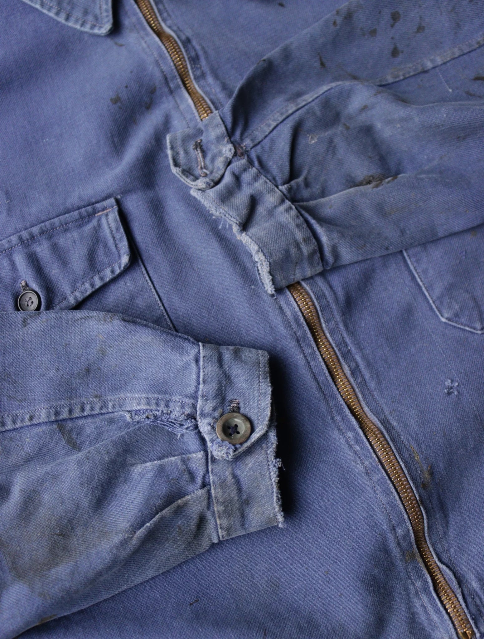 1940S BLUE FRENCH CYCLING JACKET