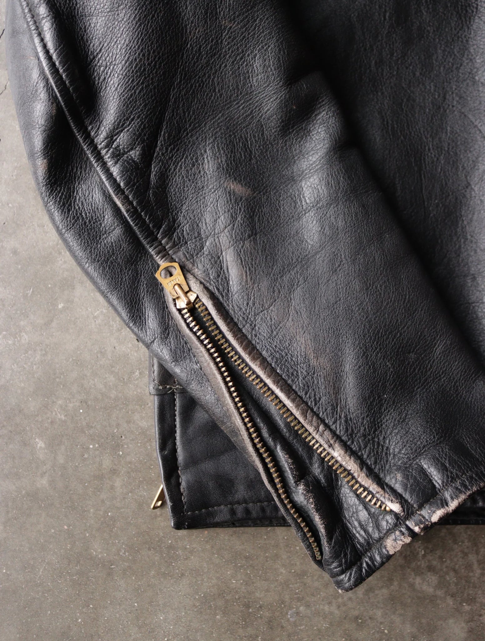 1940S LACE UP LEATHER JACKET