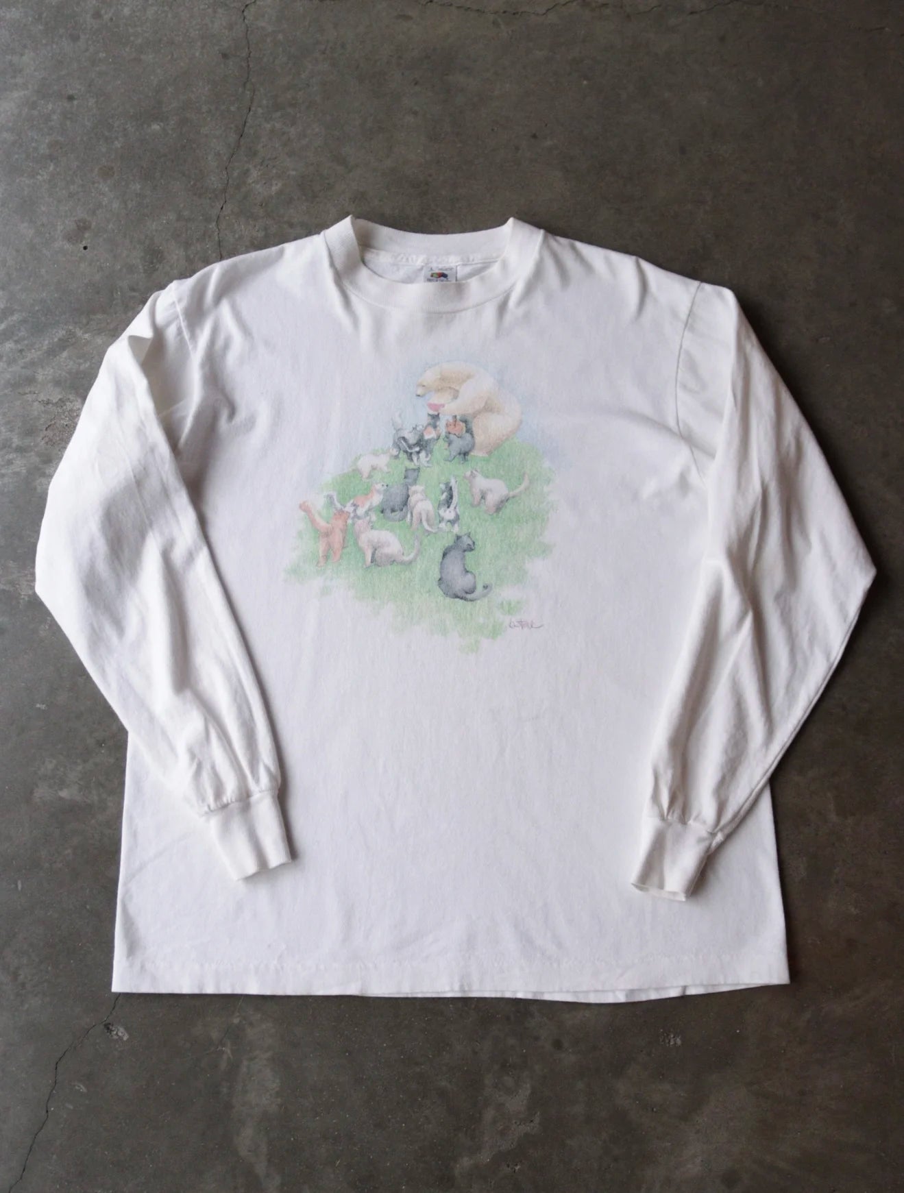 1990S CAT AND POLAR BEAR TEE