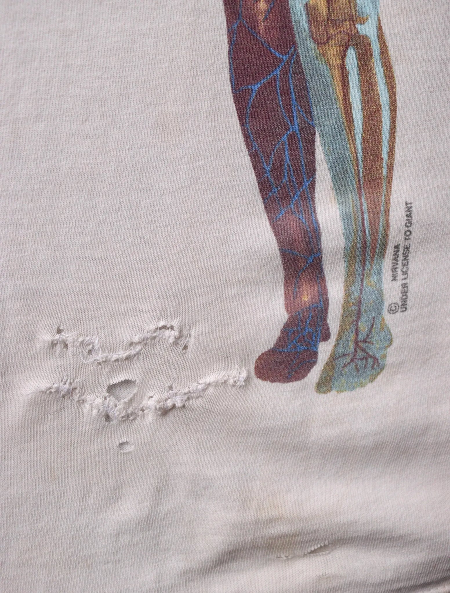 1990S FADED REPAIRED NIRVANA TEE