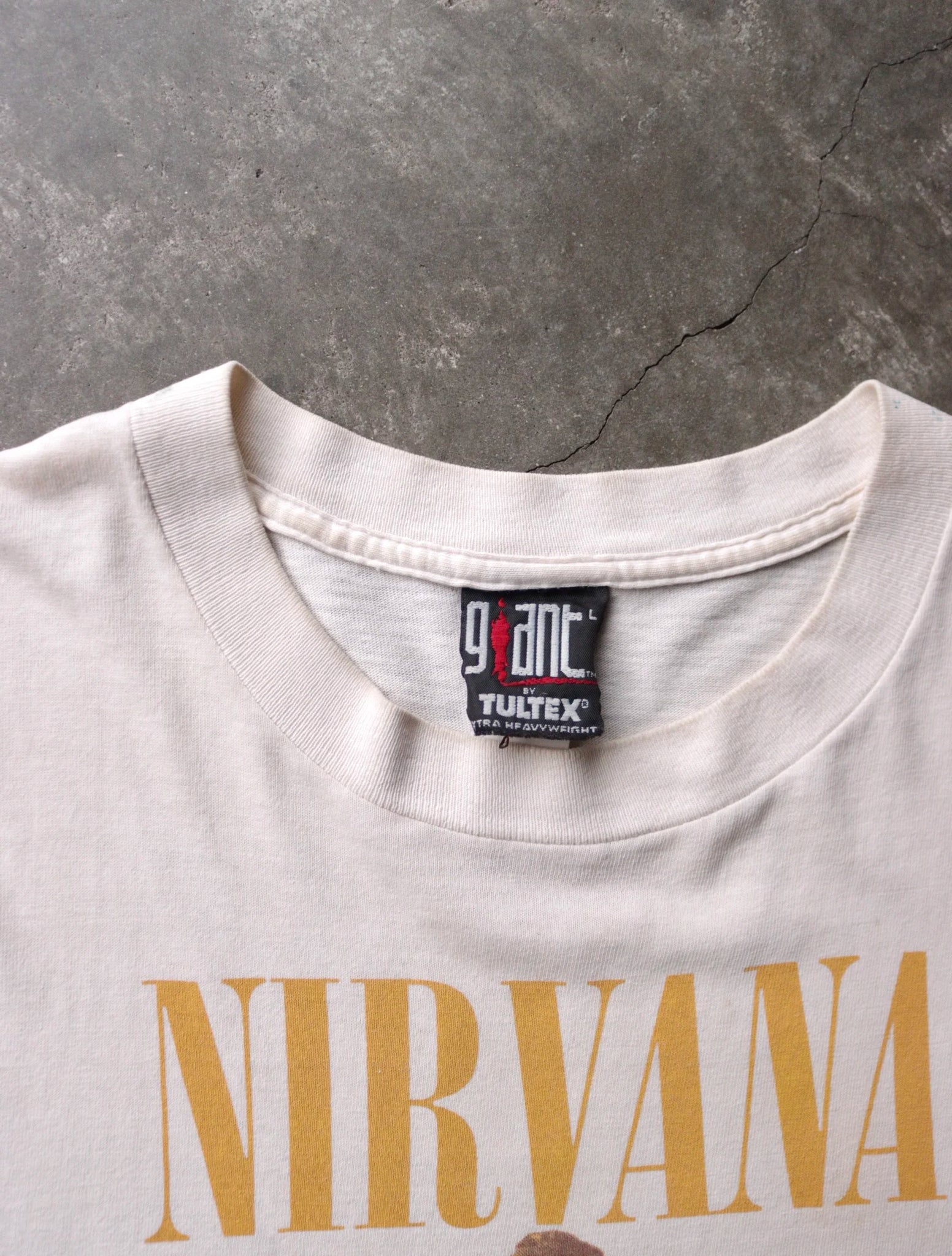 1990S FADED REPAIRED NIRVANA TEE