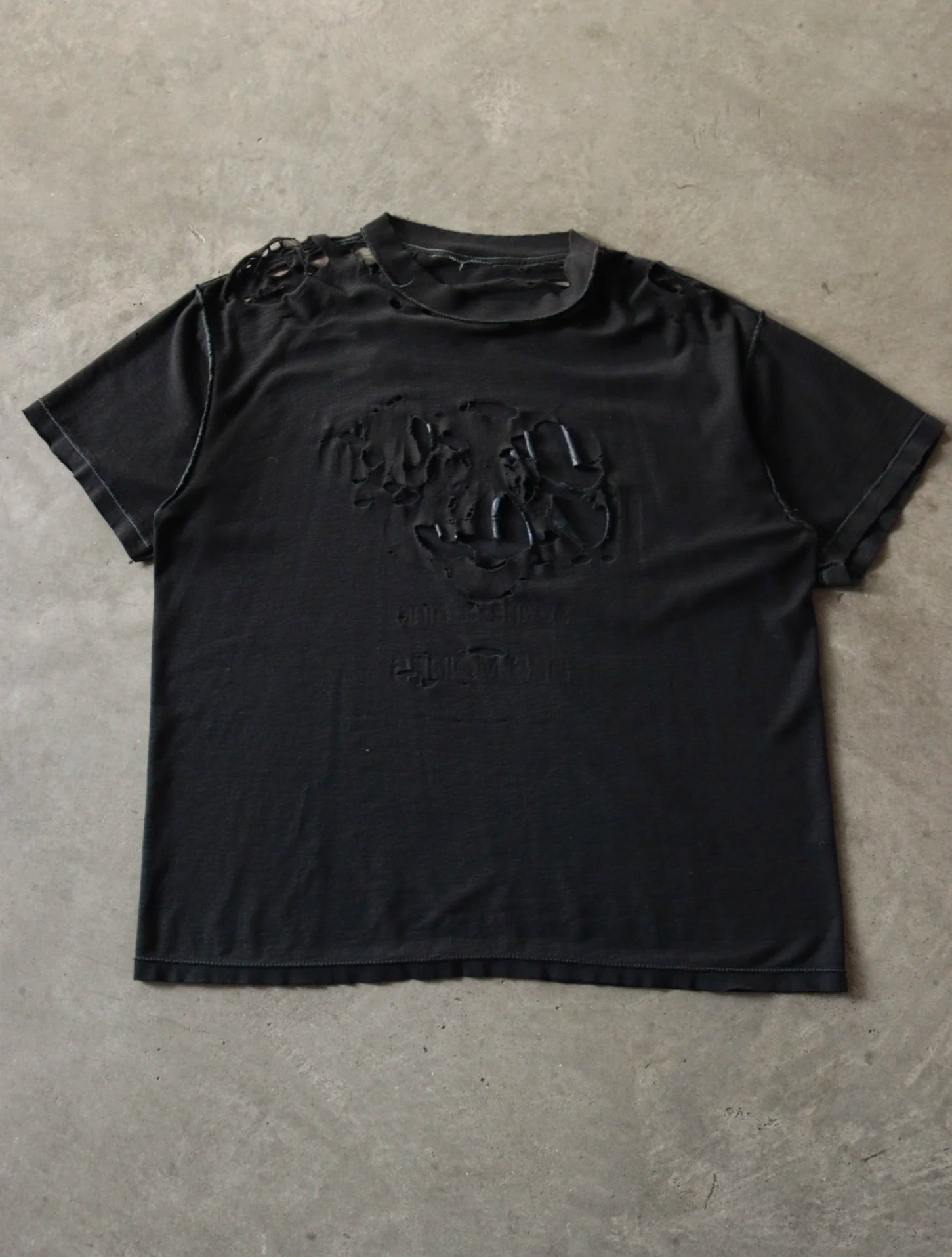 1990S OVERDYED THRASHED TEE