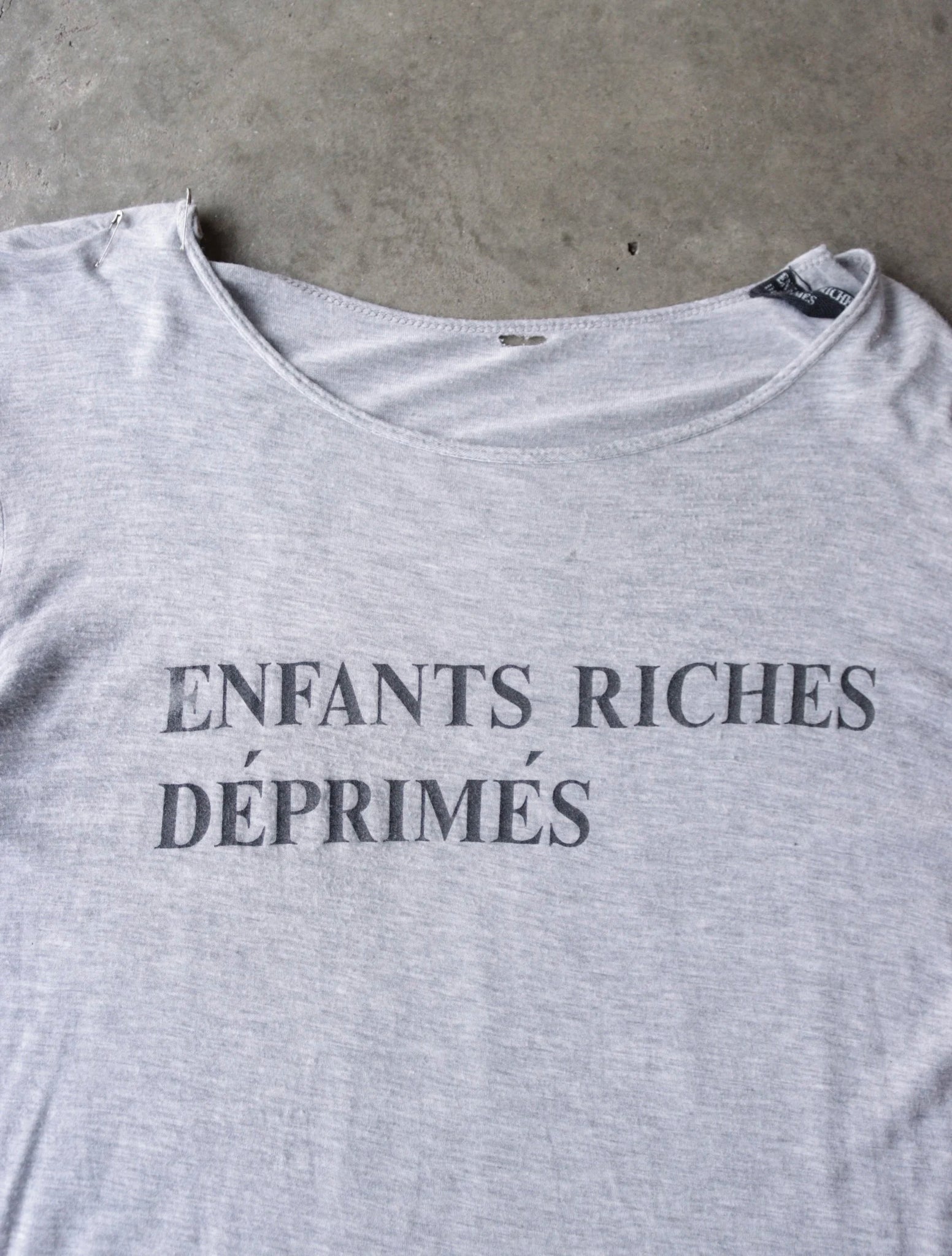 ENFANTS RICHES DEPRIMES LOGO SHEER TEE