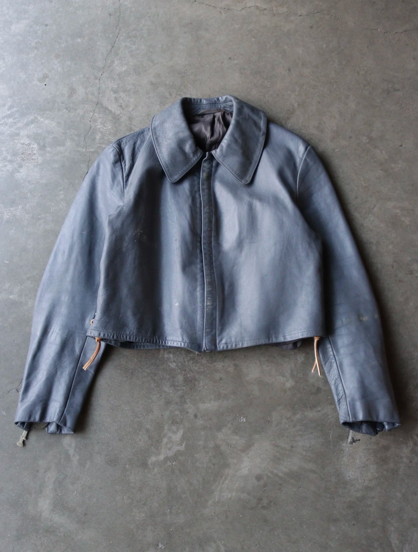 1980S GERMAN U BOAT LEATHER JACKET