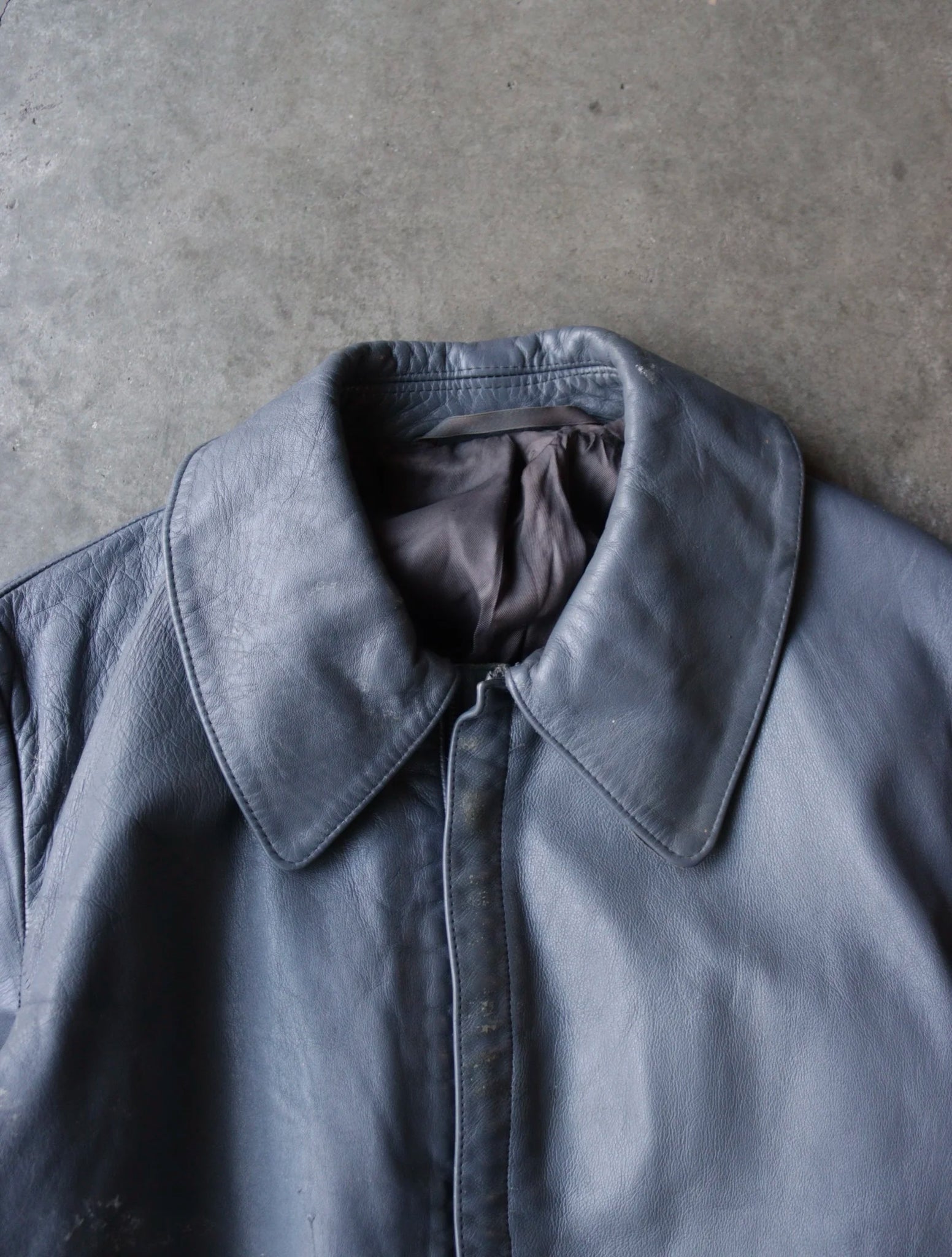 1980S GERMAN U BOAT LEATHER JACKET