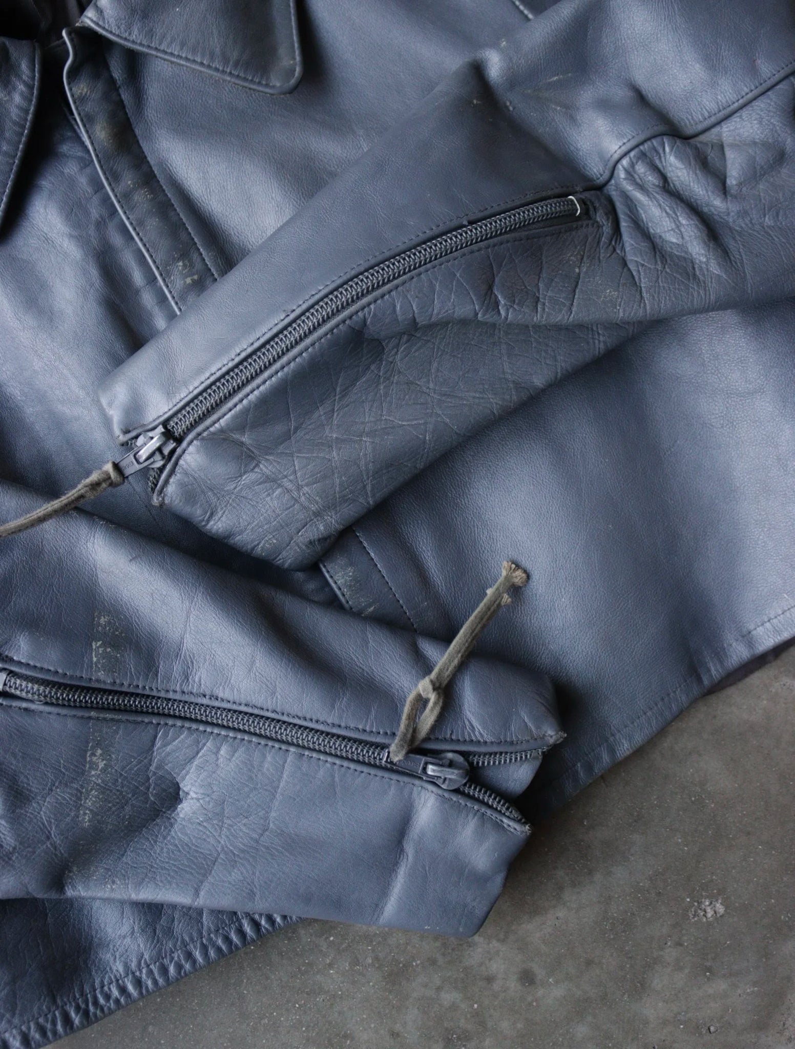 1980S GERMAN U BOAT LEATHER JACKET