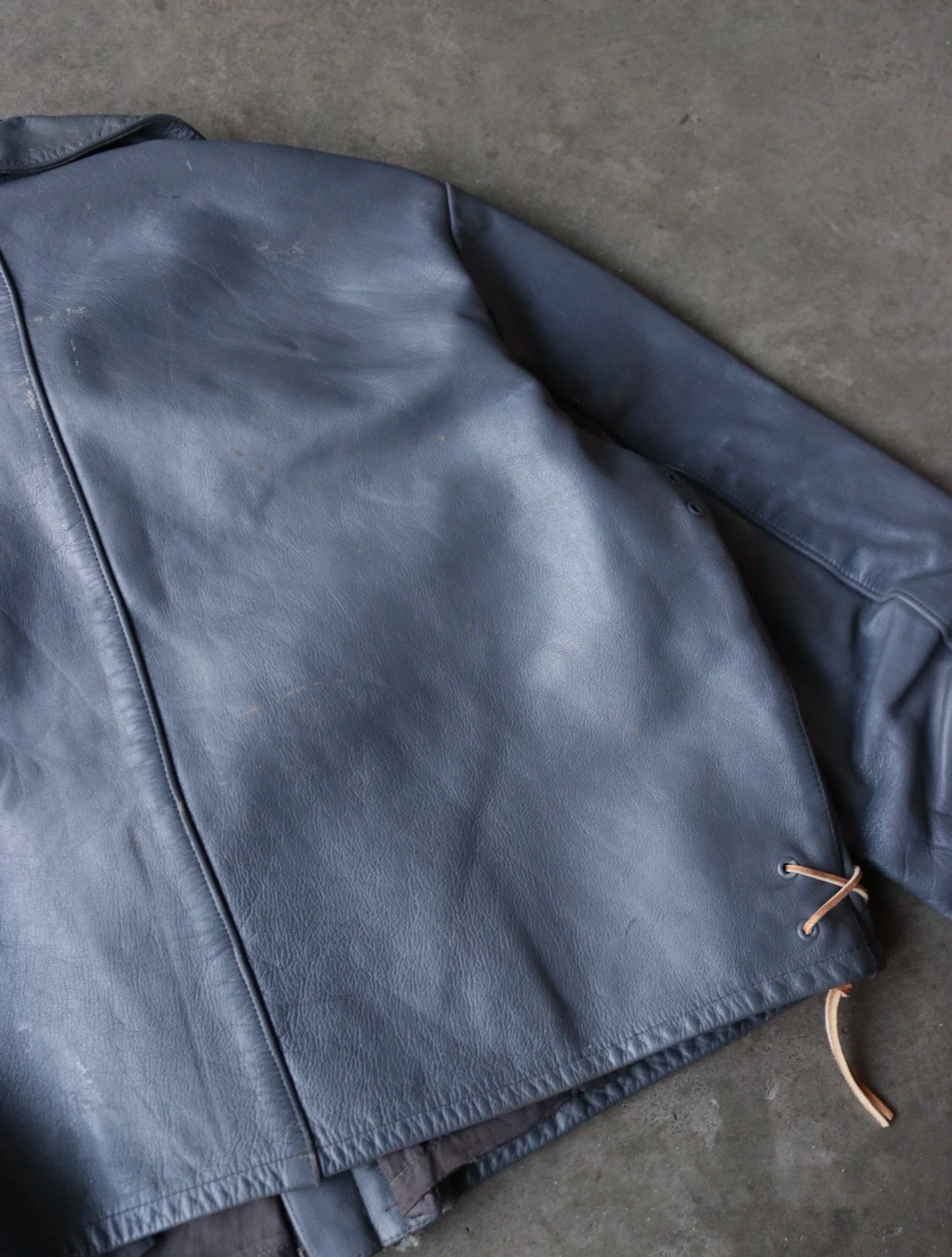 1980S GERMAN U BOAT LEATHER JACKET