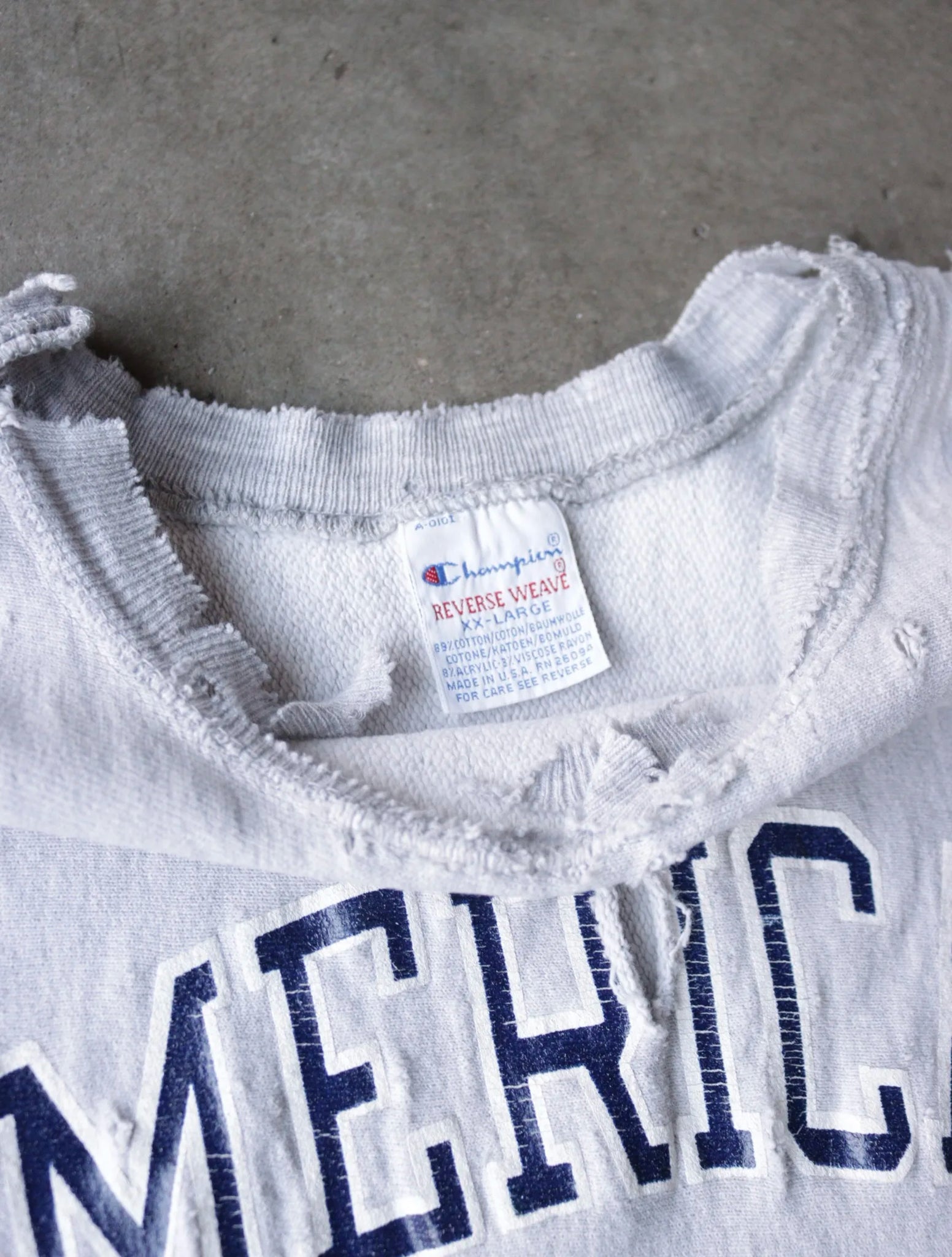 1980S AMERICAN UNI THRASHED TEE