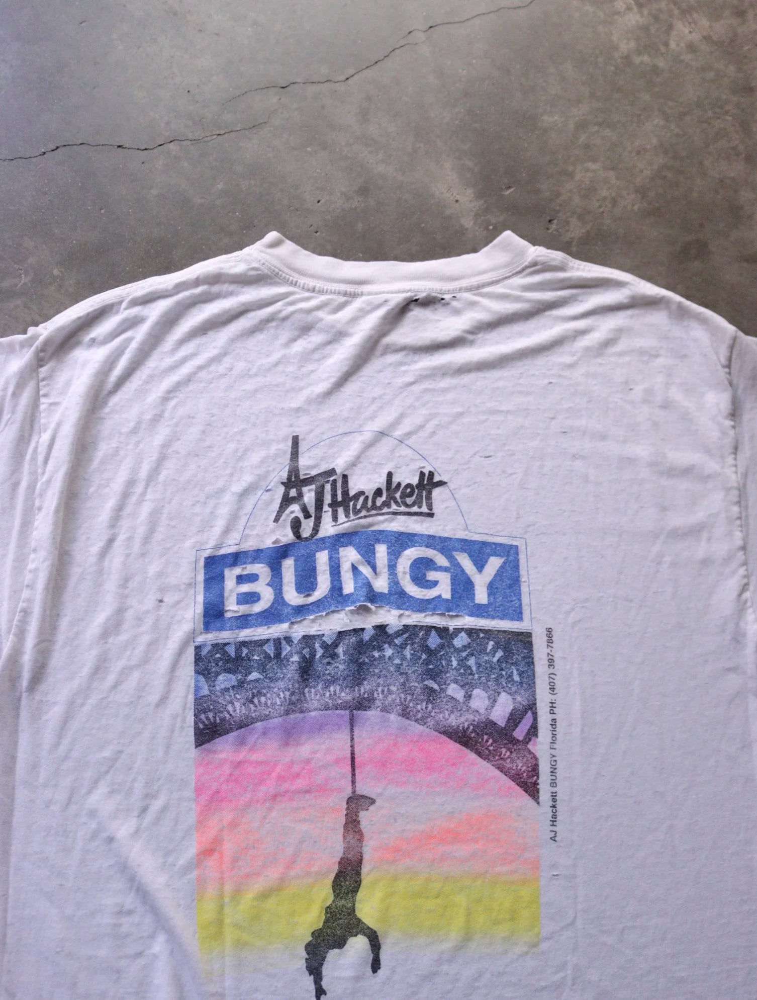 1990S AJ HACKETT DISTRESSED TEE