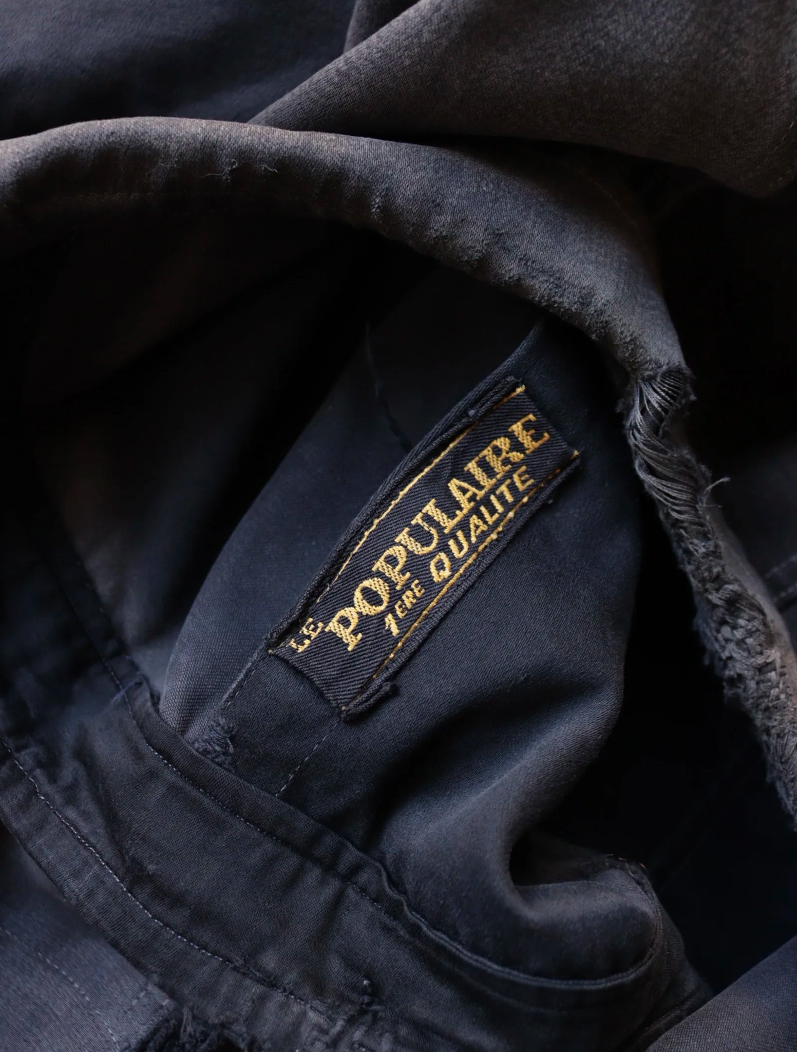 1940S FADED REPAIRED MOLESKIN JACKET