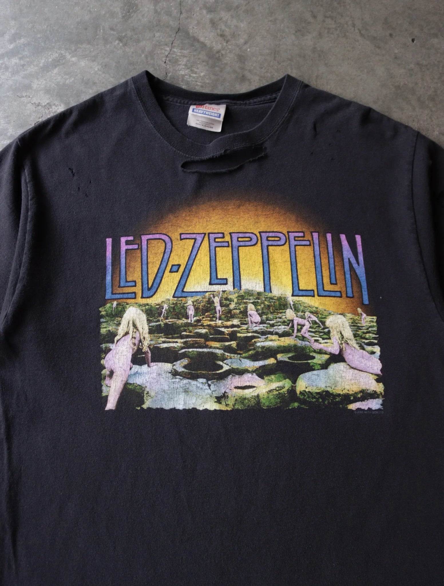 Quadro Led Zeppelin Dipinto A Mano Regalo Per Musicisti - 40x30 Cm Con Quadro Led Zeppelin Dipinto A Mano Regalo Per Musicisti - 40x30 Cm Con
