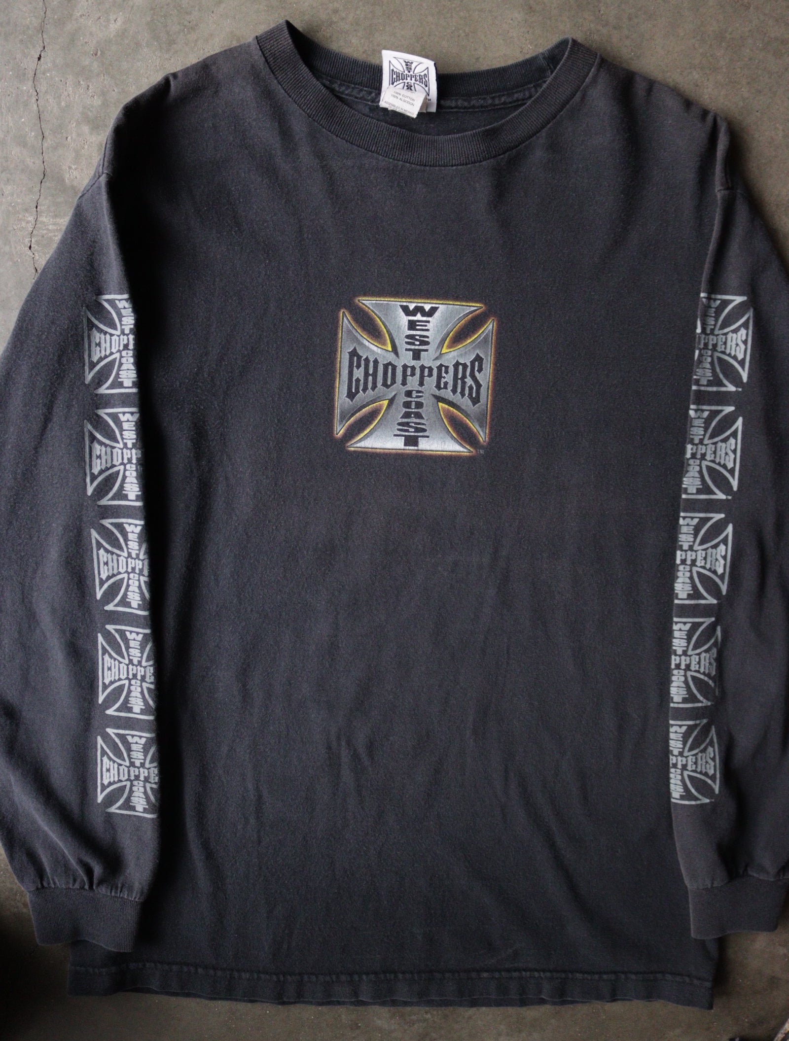 00s West Coast Choppers ブラック 2000S WEST COAST CHOPPERS L/S TEE – TWO FOLD