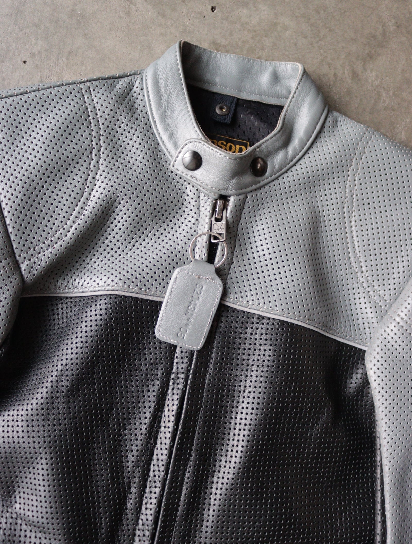 vanson レザー ジャケット L シルバー 2000S VANSON LEATHER JACKET – TWO FOLD