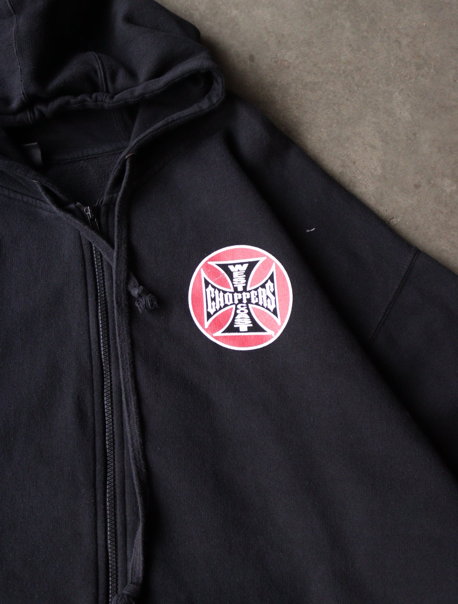 2000S WEST COAST CHOPPERS ZIP UP HOODED SWEATSHIRT – TWO FOLD