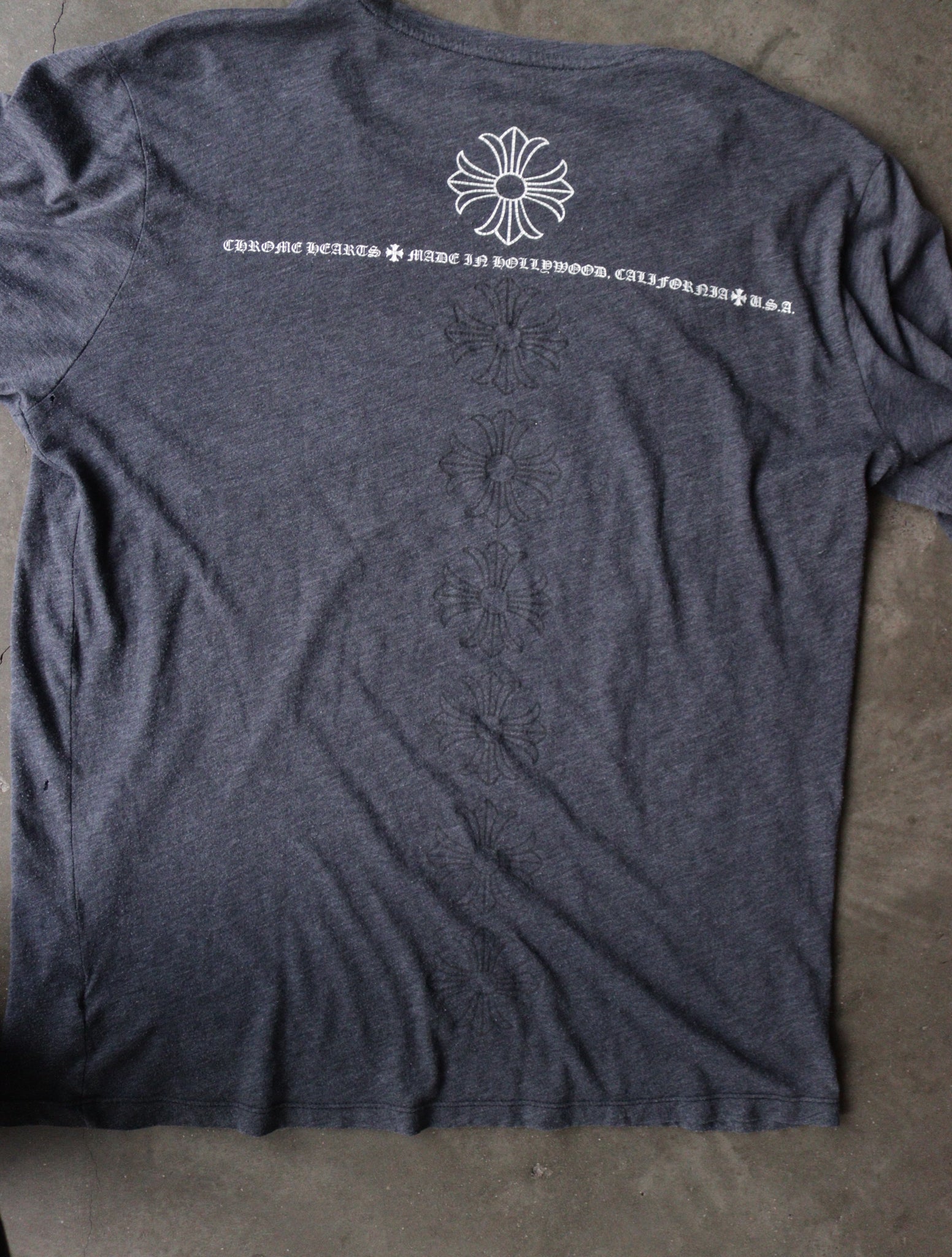 2000S CHROME HEARTS GREY L/S TEE – TWO FOLD