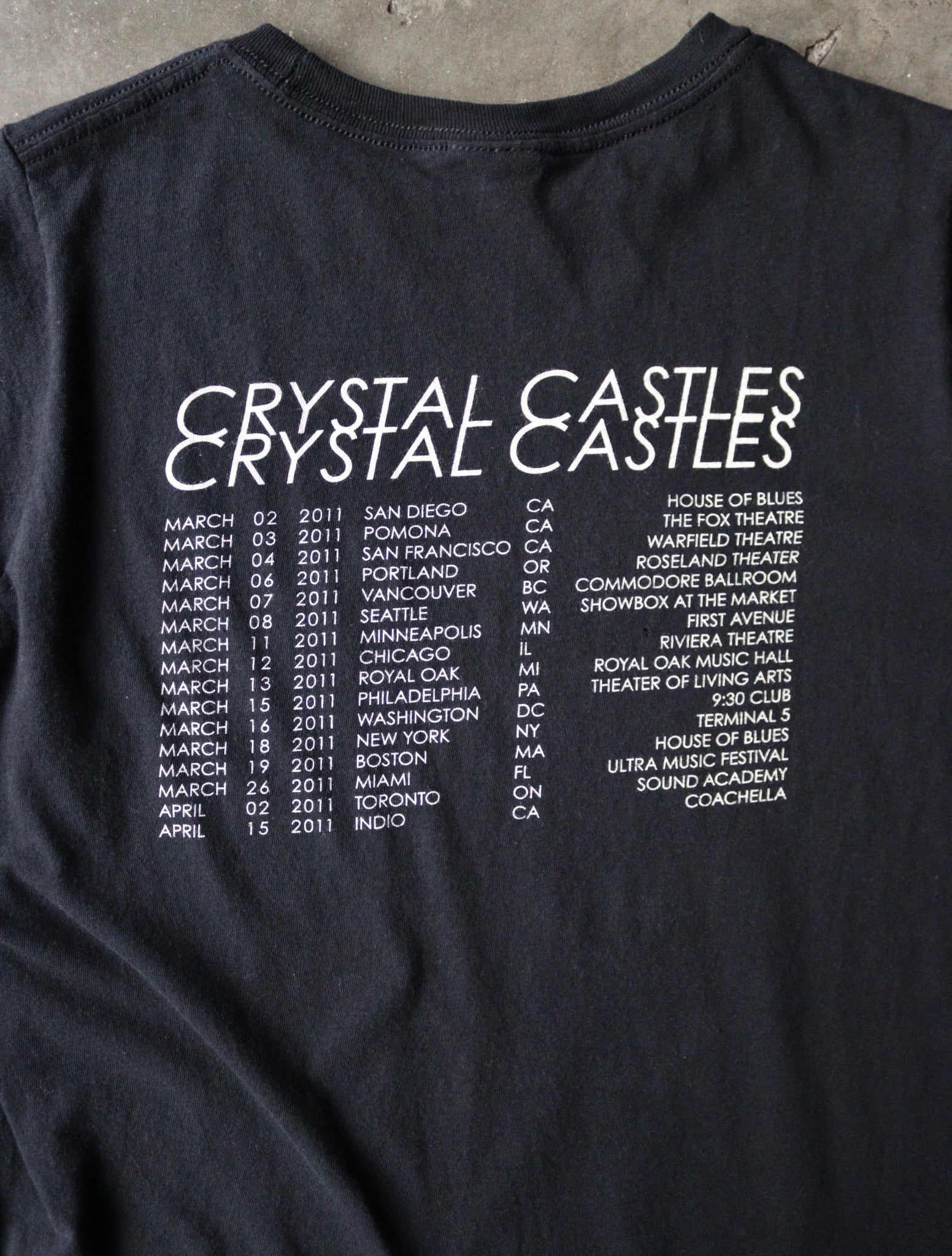 2000S CRYSTAL CASTLES II TEE – TWO FOLD