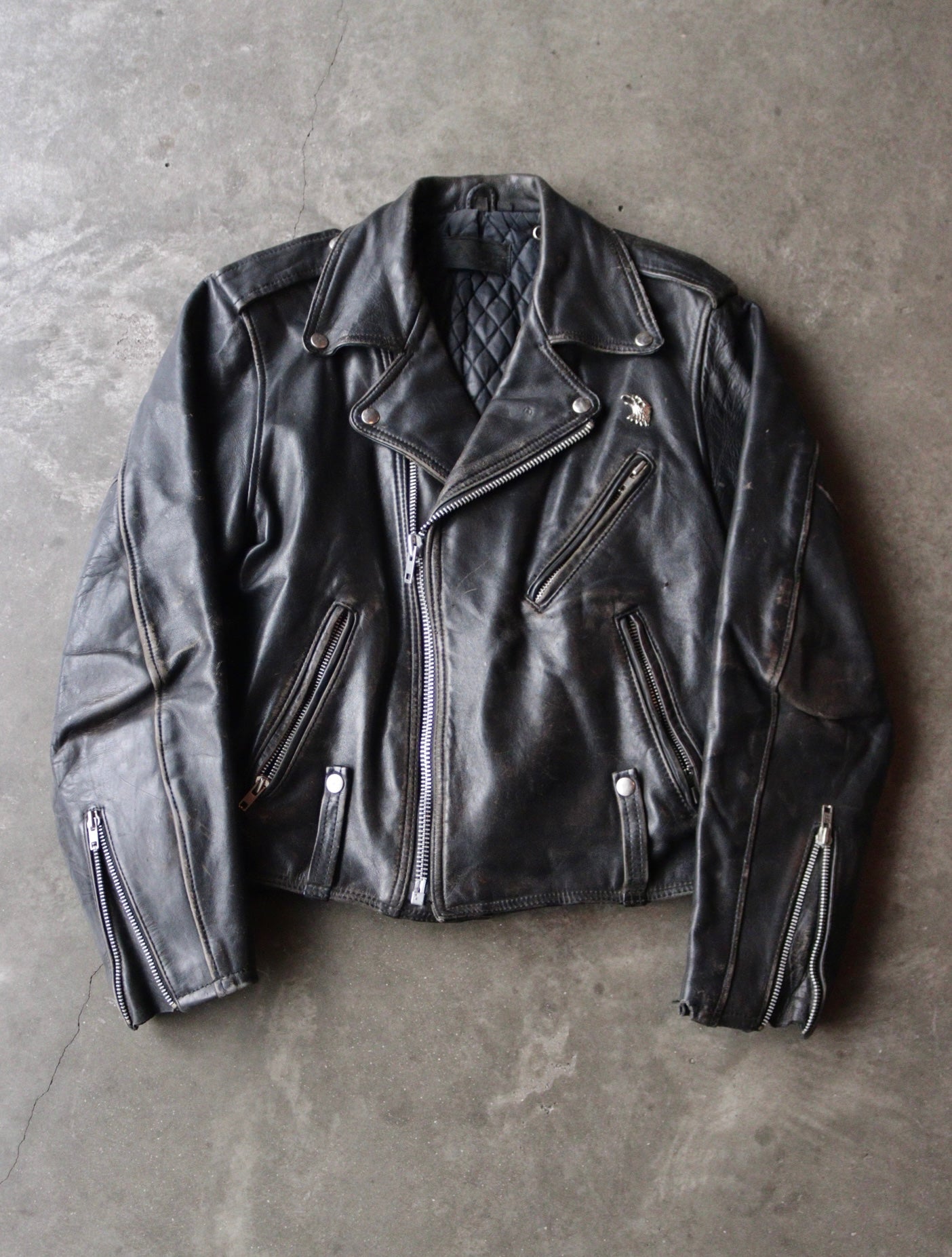 80s archive Vintage Leather Jacket カナダ製 KANSAI1_33c1675a-e0d5-46bc-