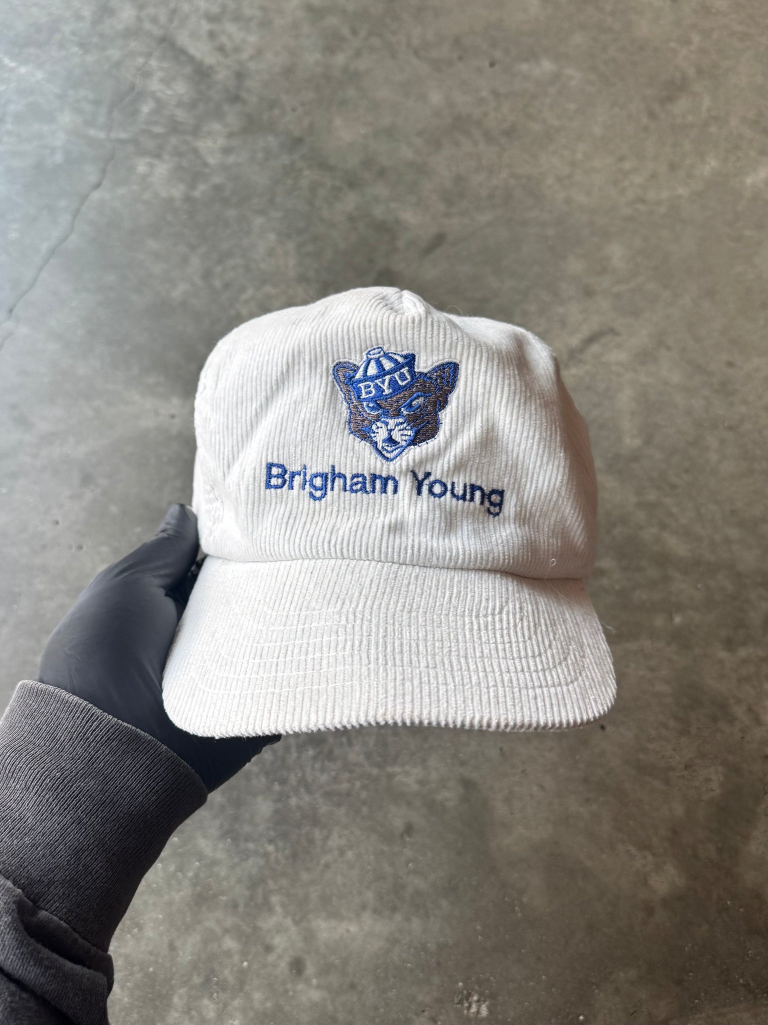 1990S BRIGHAM CORD HAT