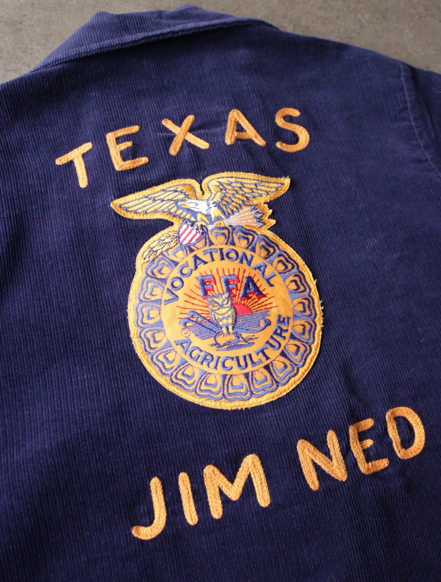 1970S CHAINSTITCH TEXAS FFA JACKET – TWO FOLD 1970S CHAINSTITCH TEXAS FFA JACKET – TWO FOLD