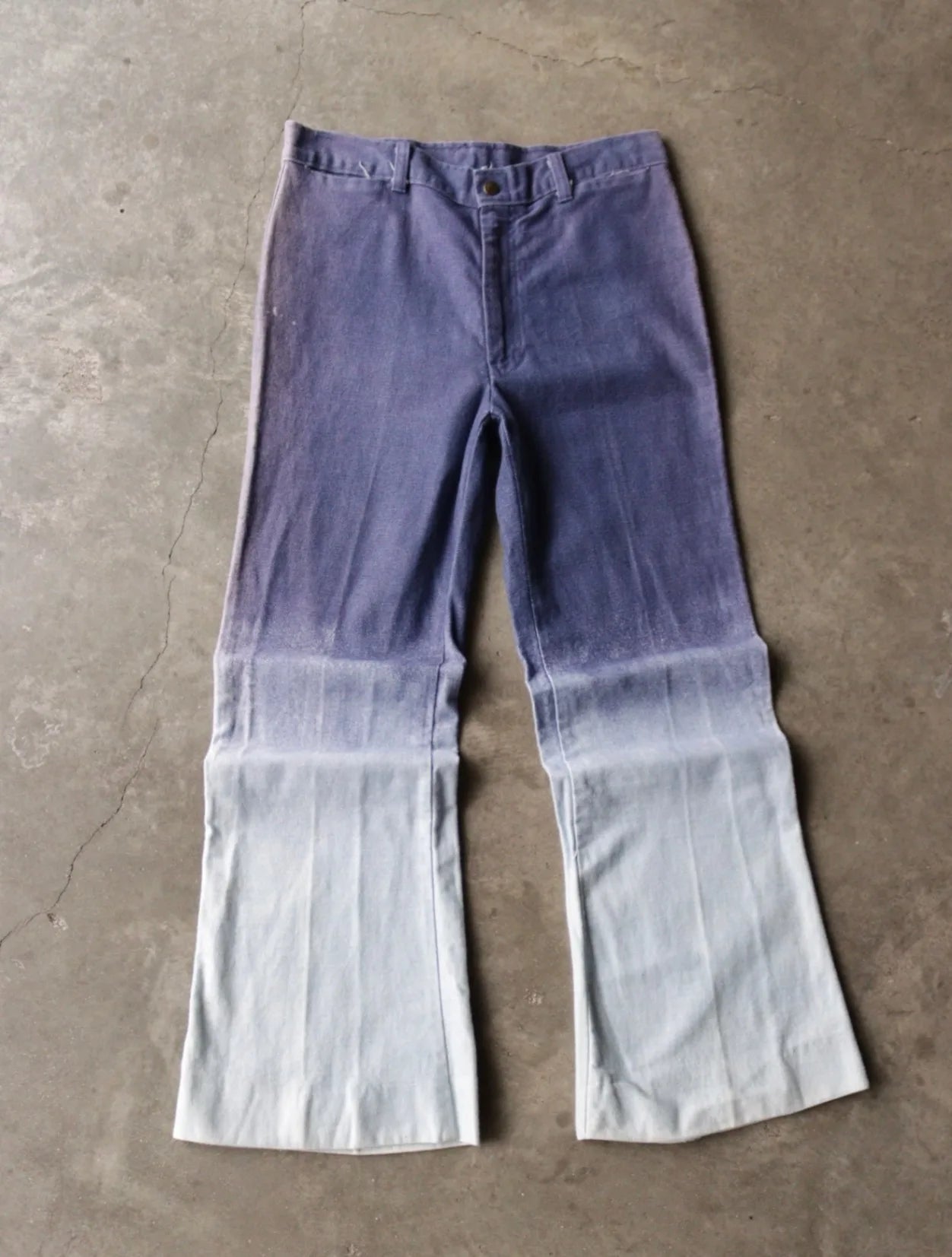 1970S TWO TONE GRADIENT FLARED PANTS