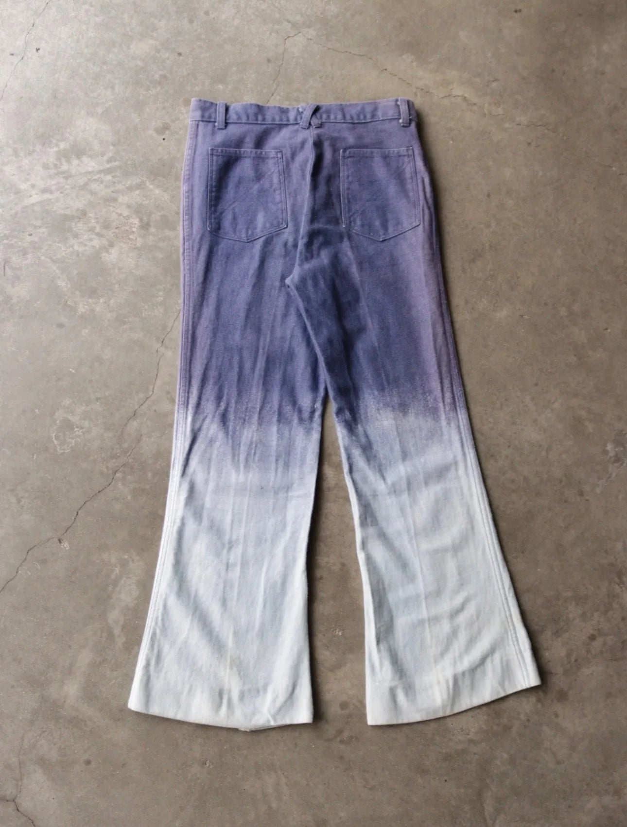1970S TWO TONE GRADIENT FLARED PANTS