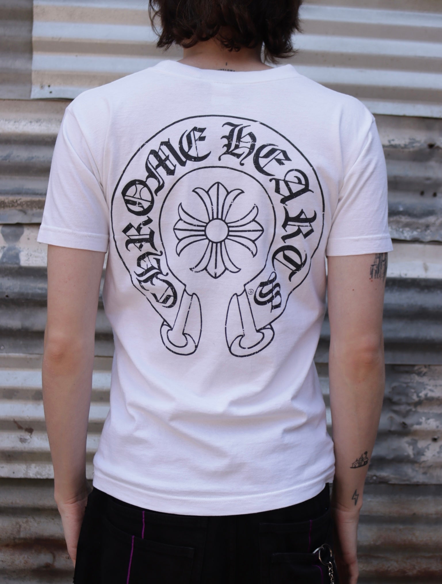 2000S CHROME HEARTS HORSESHOE LOGO TEE