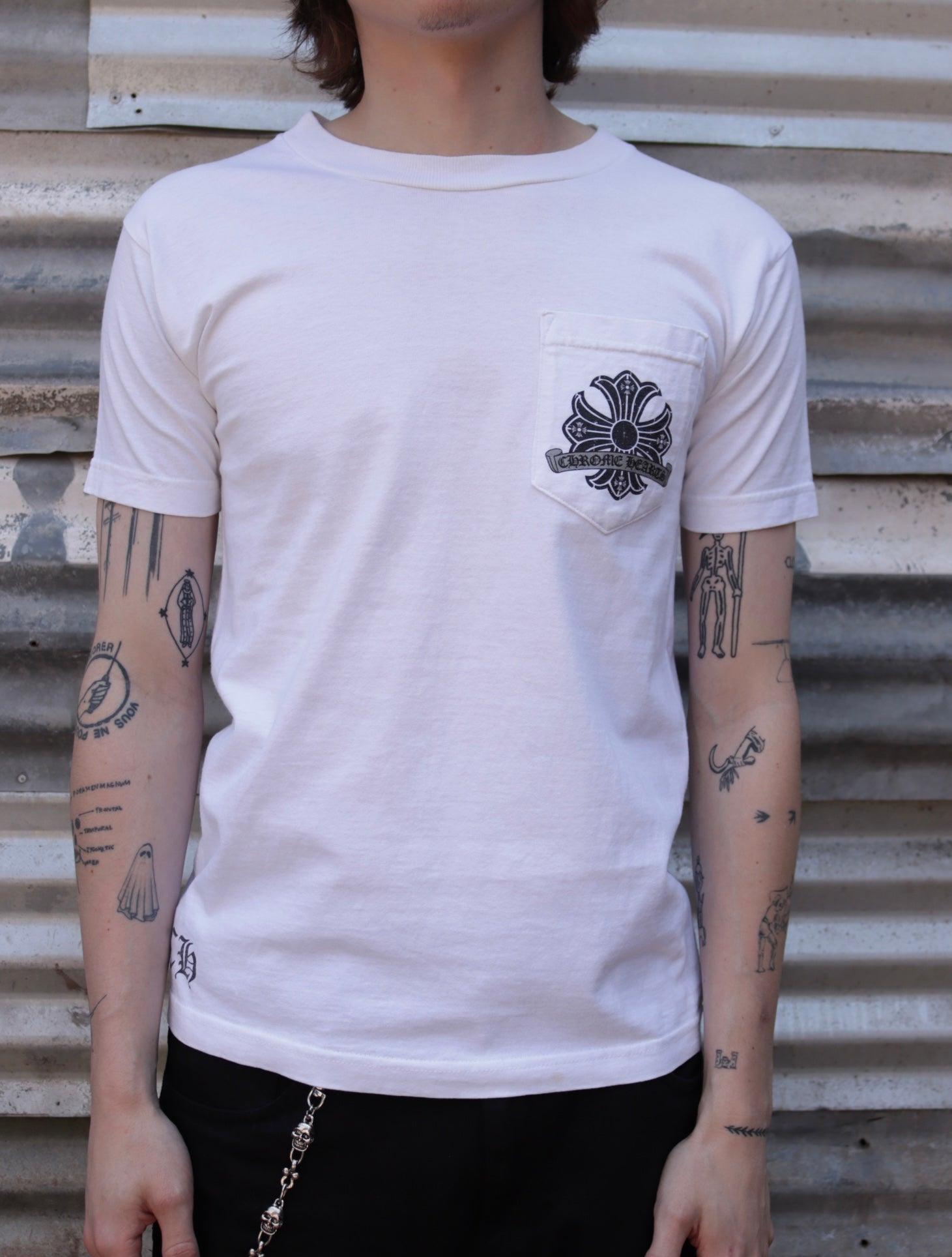 2000S CHROME HEARTS HORSESHOE LOGO TEE
