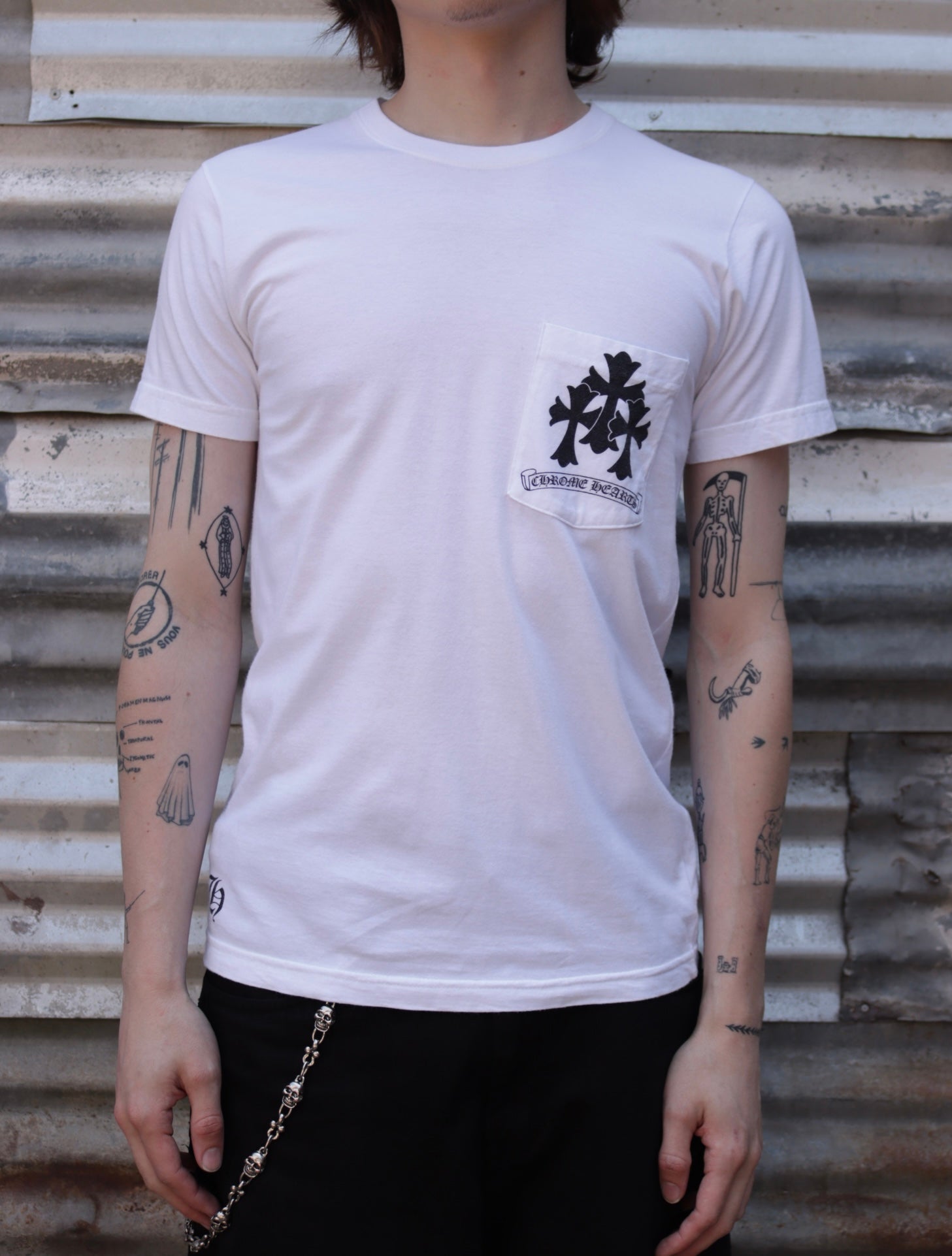 2000S CHROME HEARTS CROSS TEE