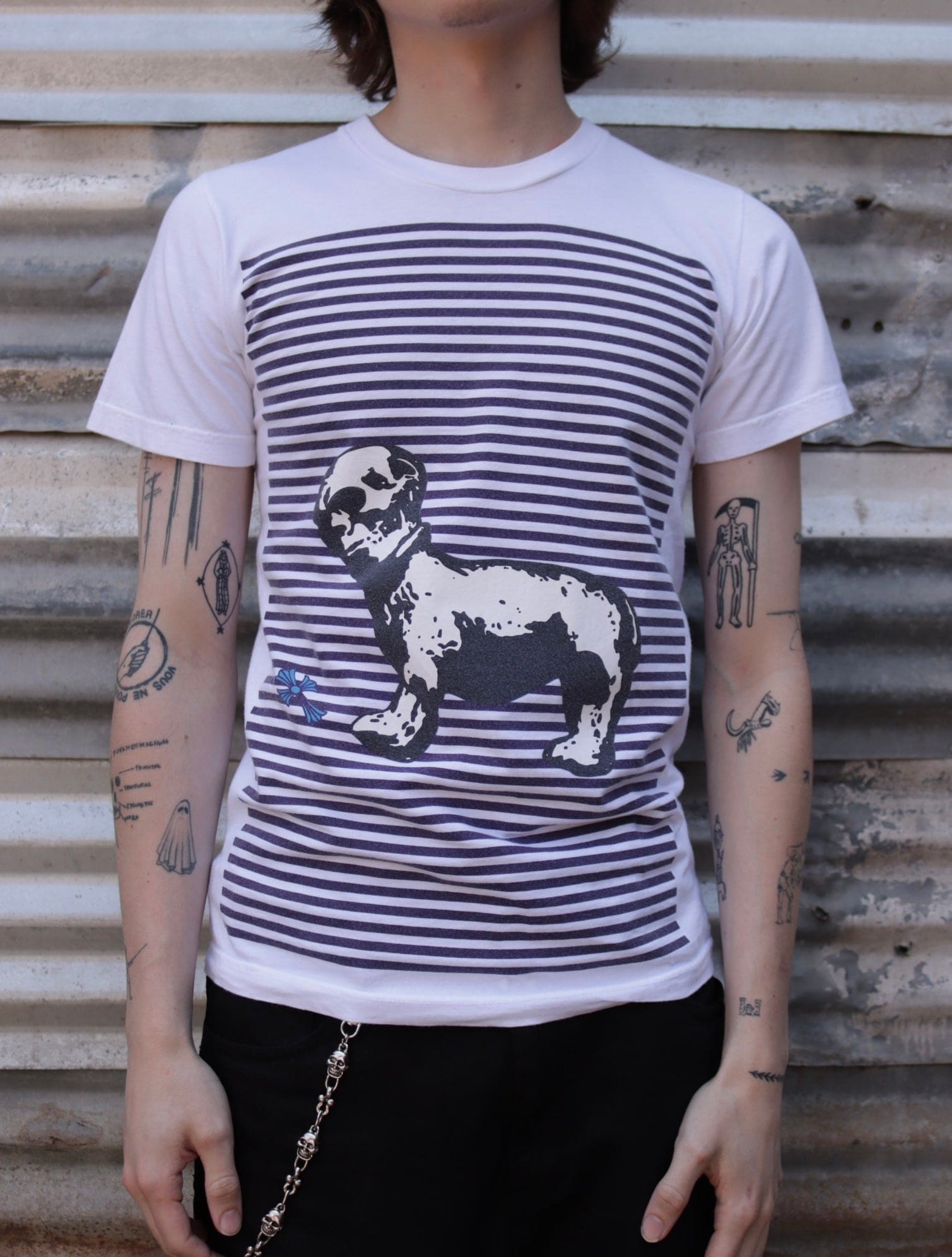 2000S SKULL FOTI CHROME HEARTS TEE