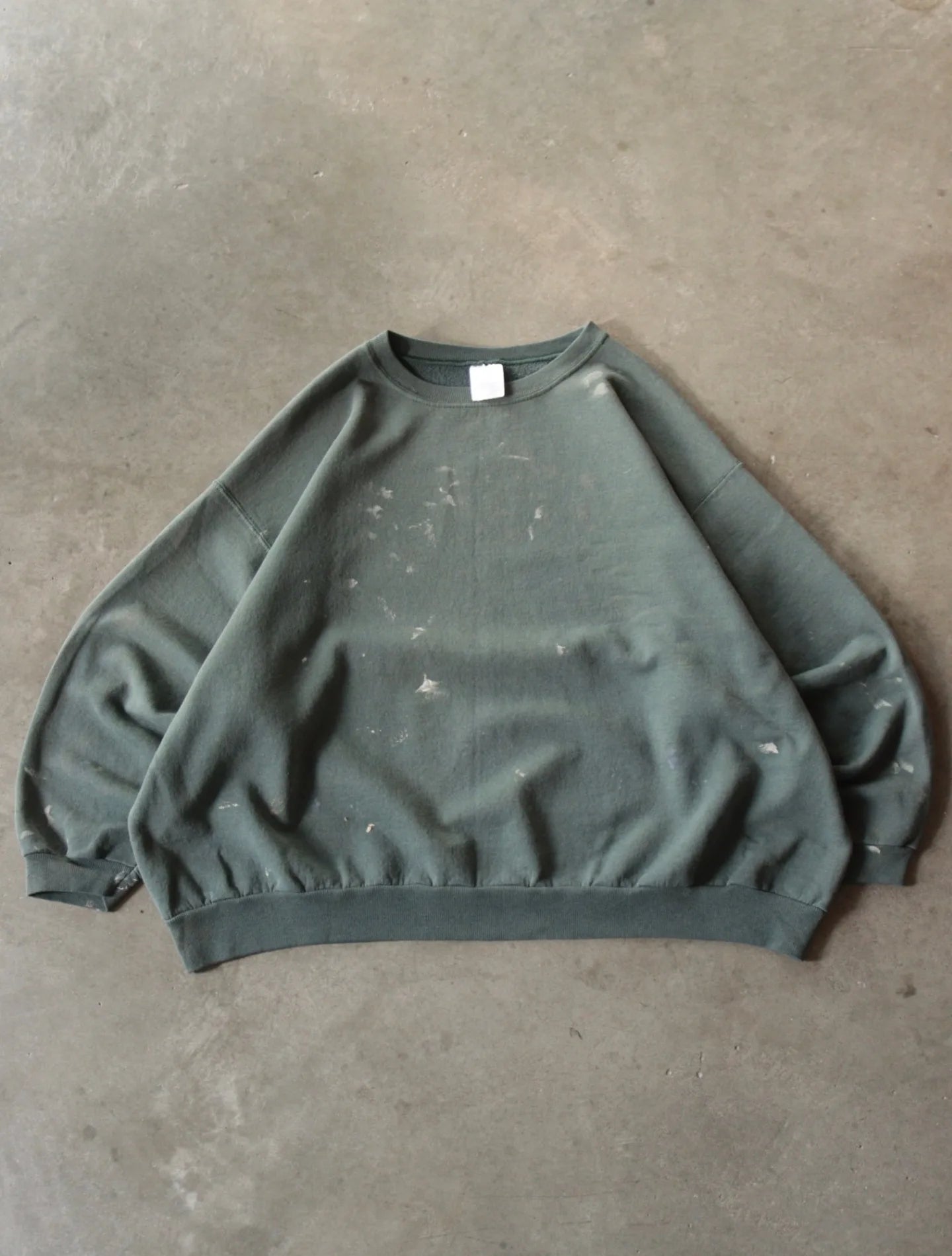 190S FADED GREEN PAINTER SWEATSHIRT