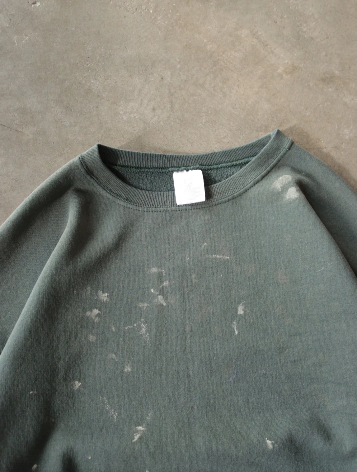 190S FADED GREEN PAINTER SWEATSHIRT