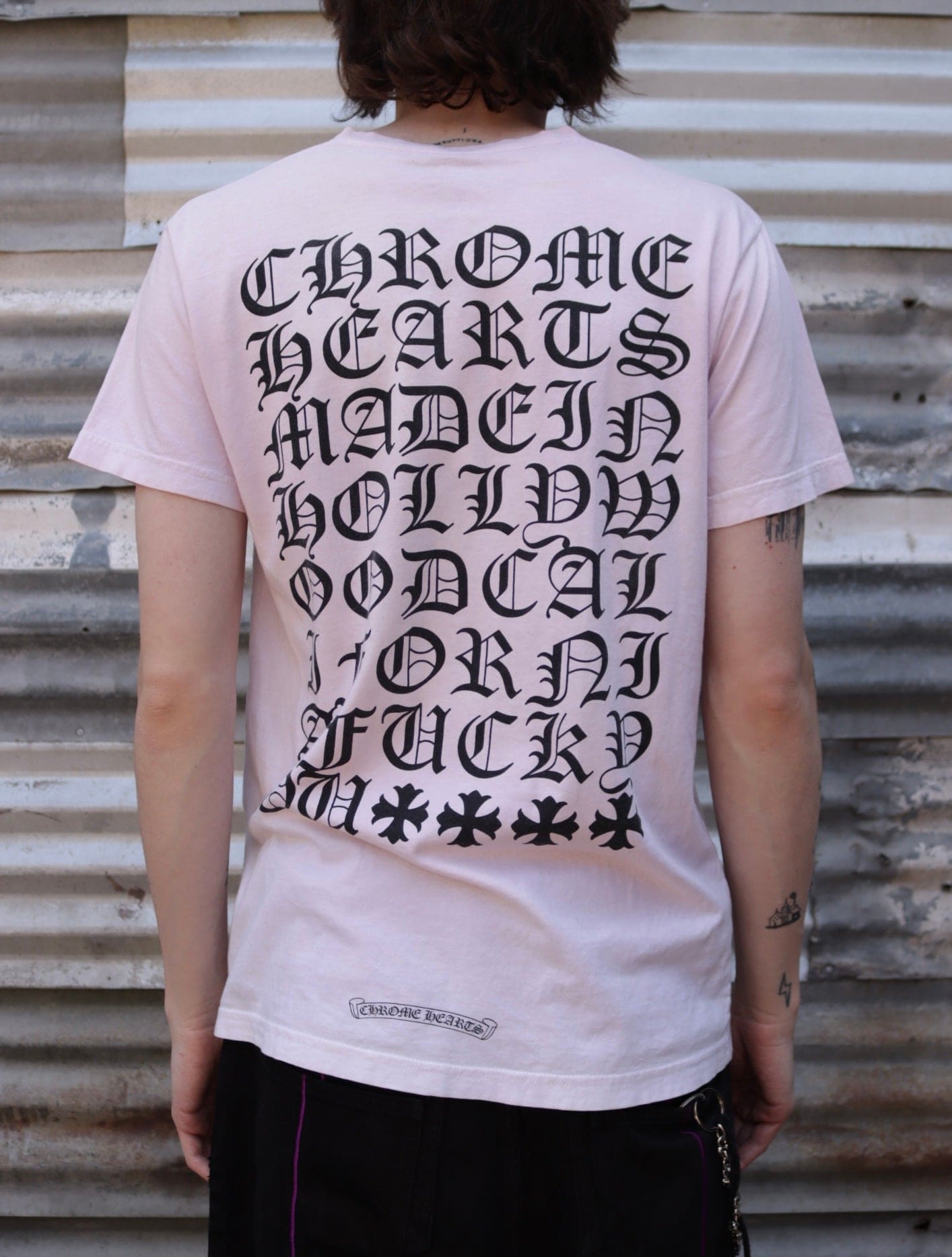 2000S PINK CHROME HEARTS TEE
