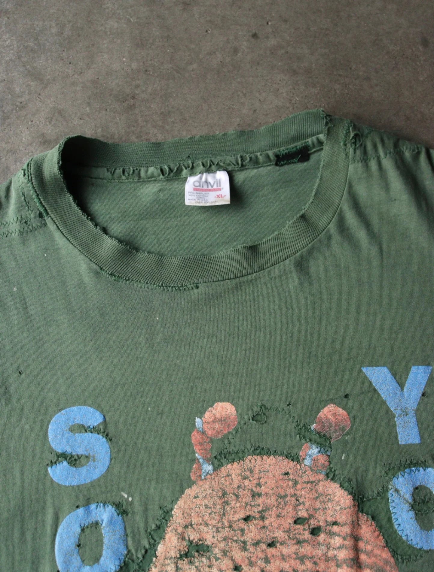 1990S SONIC YOUTH REPAIRED BUNNY TEE