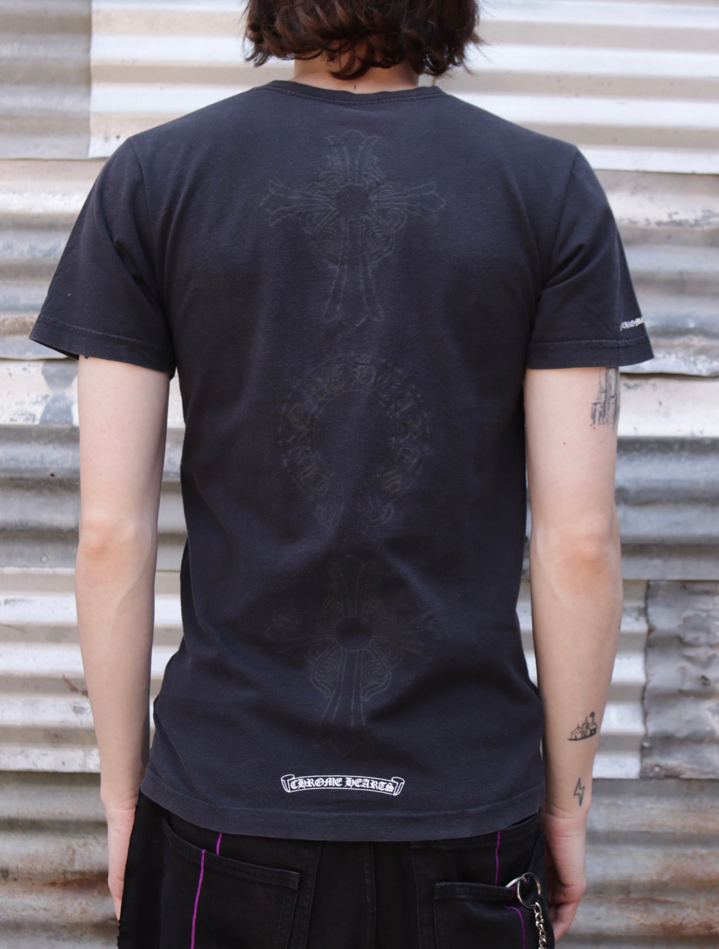 2000S CHROME HEARTS TONAL LOGO TEE