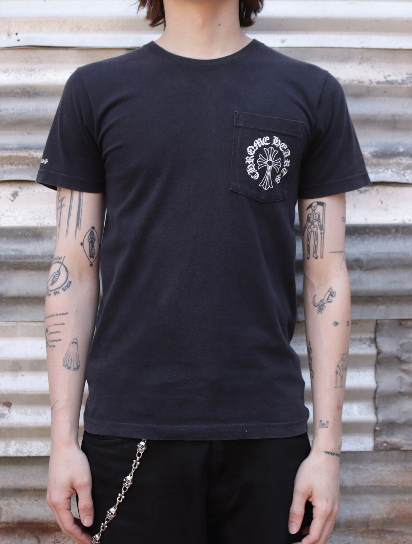 2000S CHROME HEARTS TONAL LOGO TEE