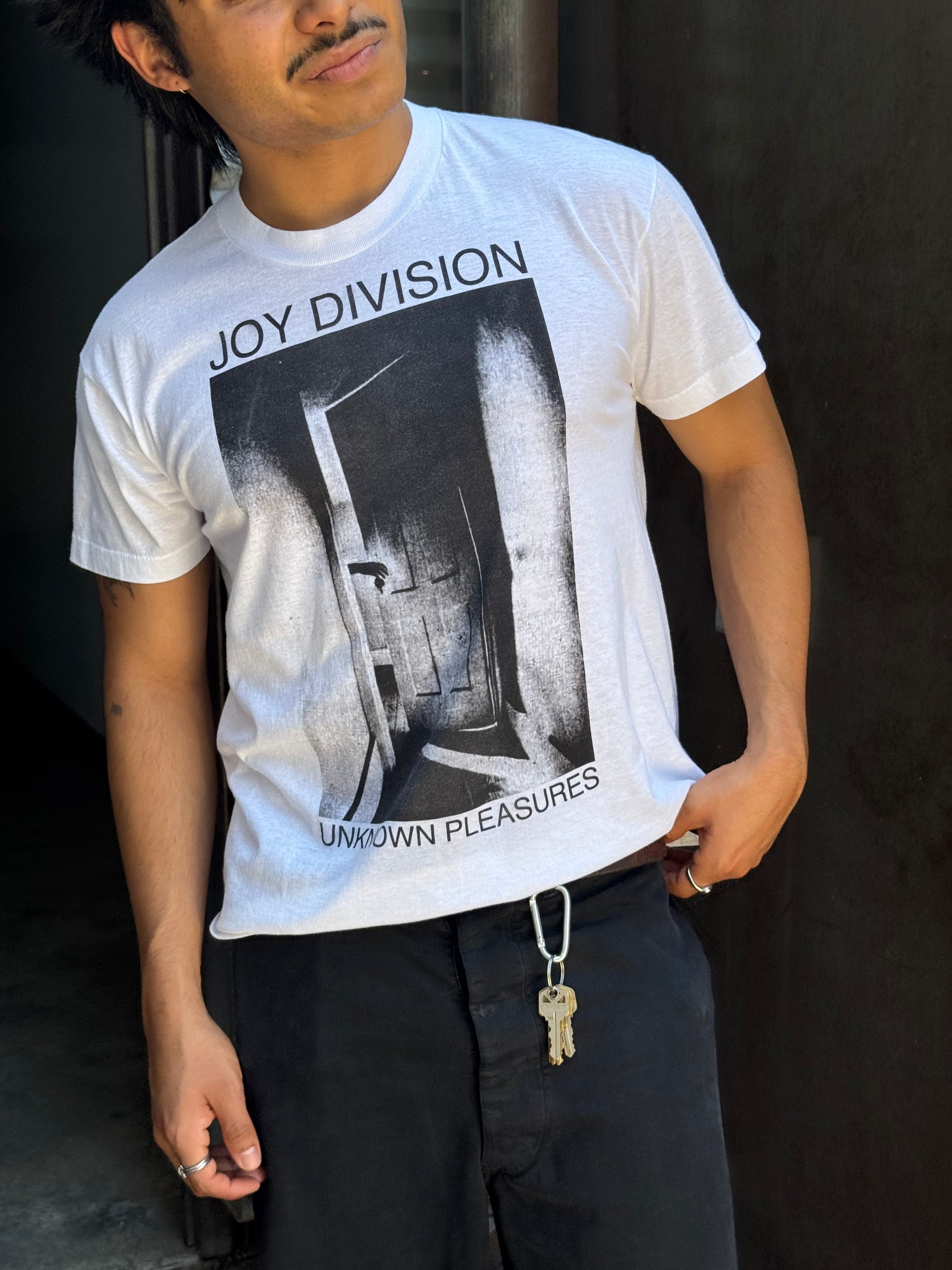1980S JOY DIVISION 'UNKNOWN PLEASURES' BAND TEE