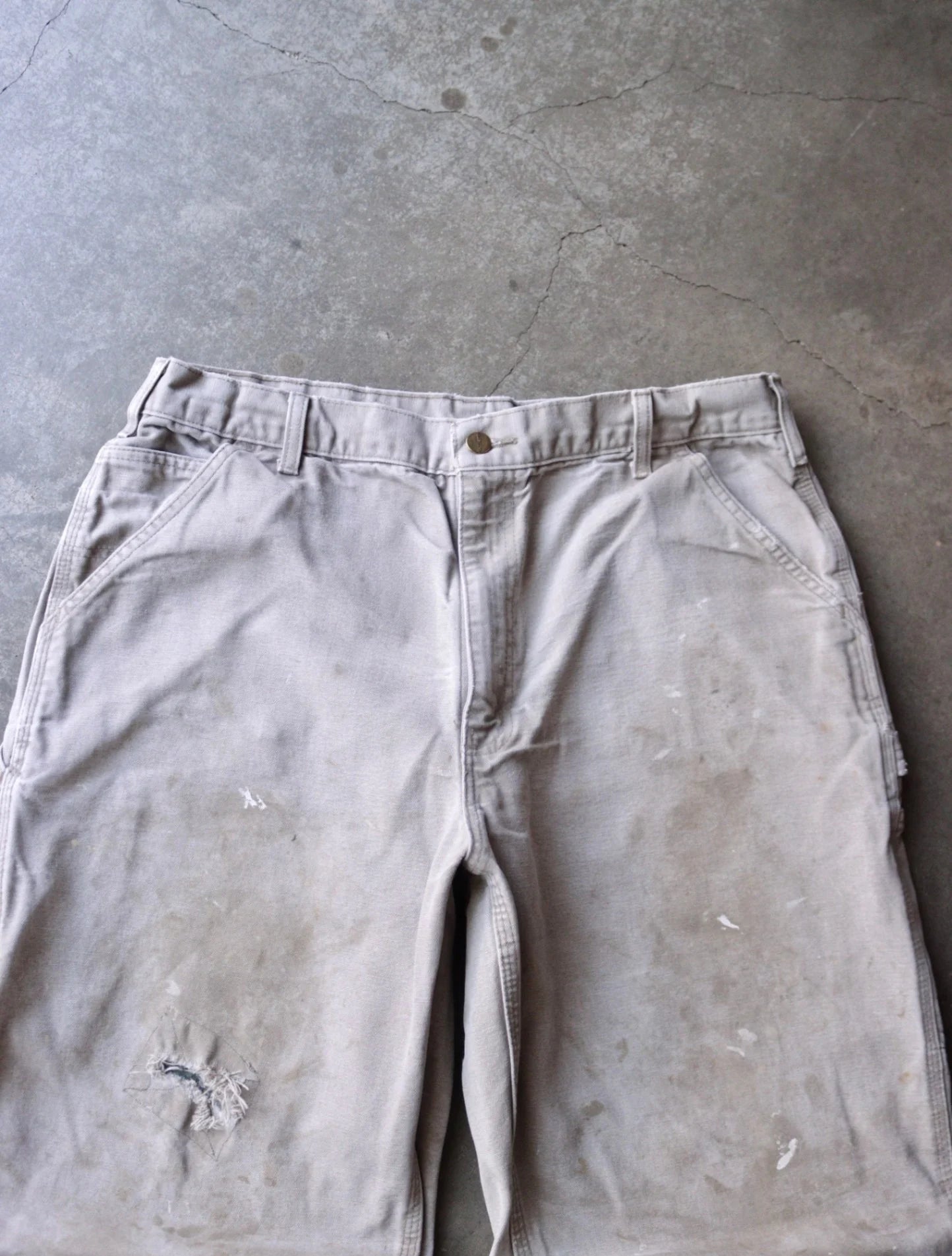 2000S FADED CHOPPED CARHARTT WORK PANTS