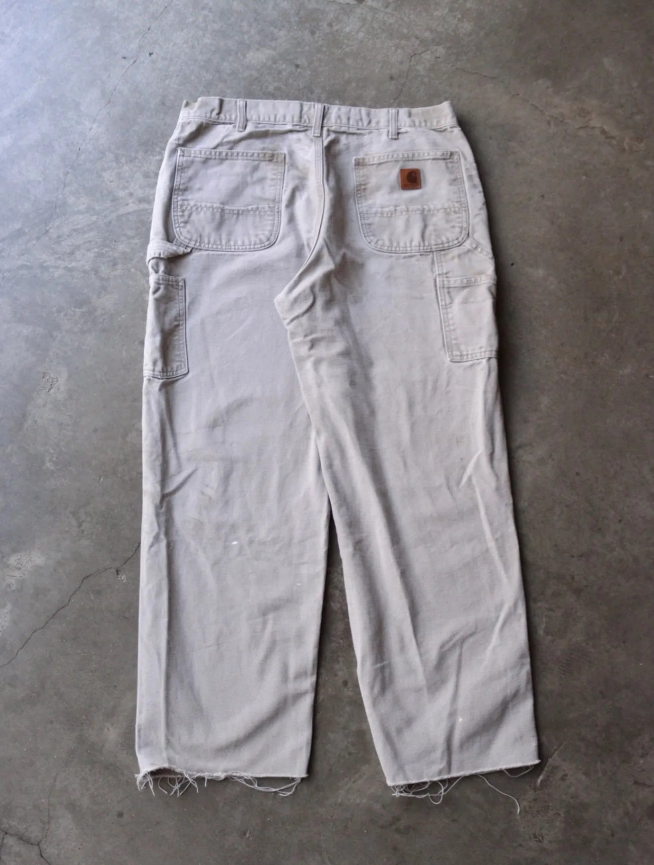 2000S FADED CHOPPED CARHARTT WORK PANTS