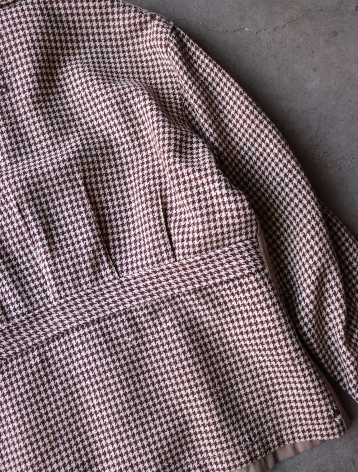 1940S HOUNDSTOOTH GABARDINE JACKET – TWO FOLD