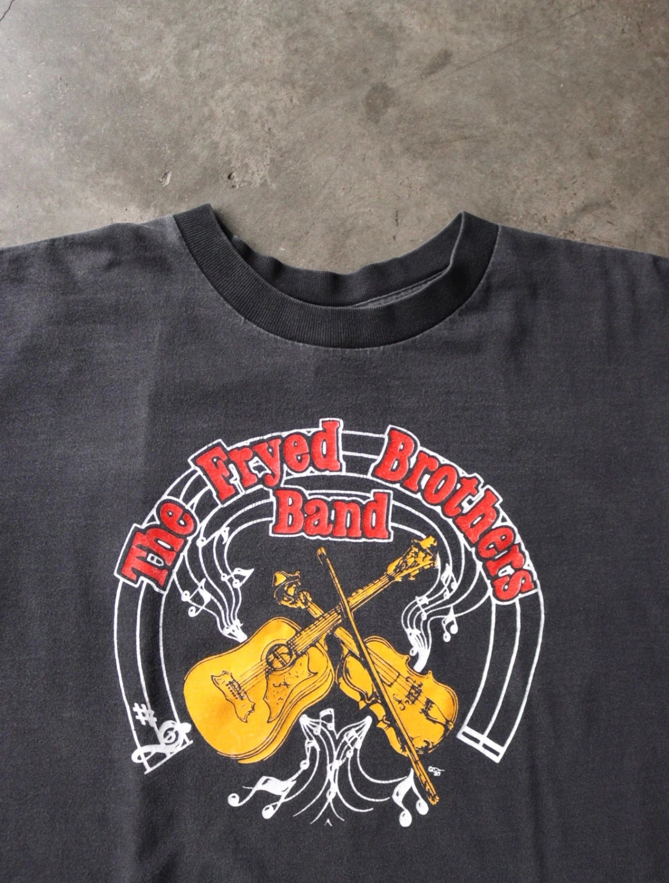 2000S THE FRYED BROTHERS FLAME CROPPED L/S TEE
