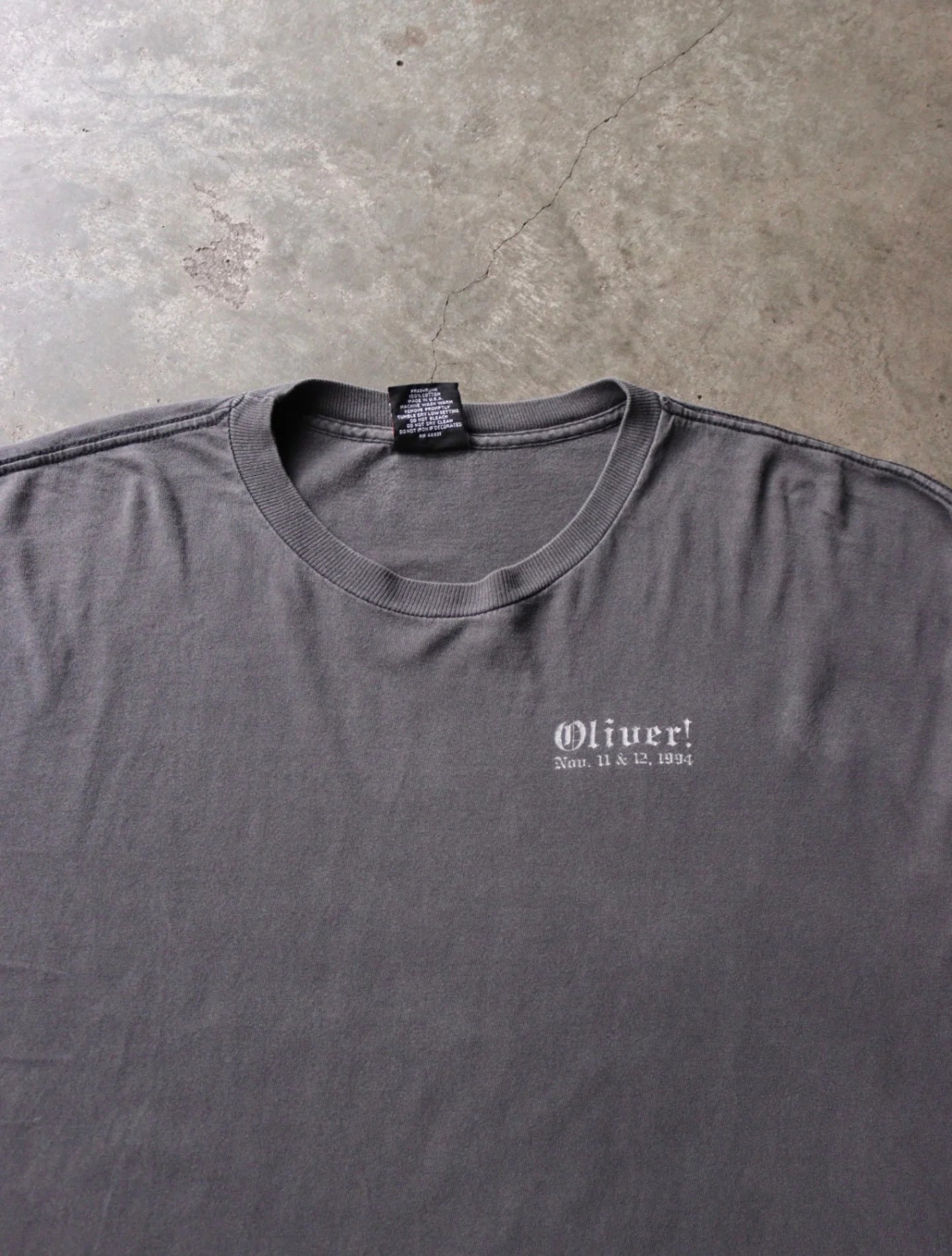 2000S SUN FADED OLIVER L/S TEE