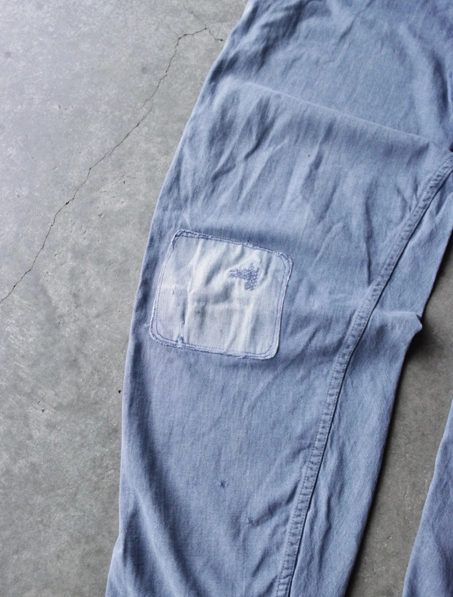 1980S FADED PATCHED DENIM PANTS