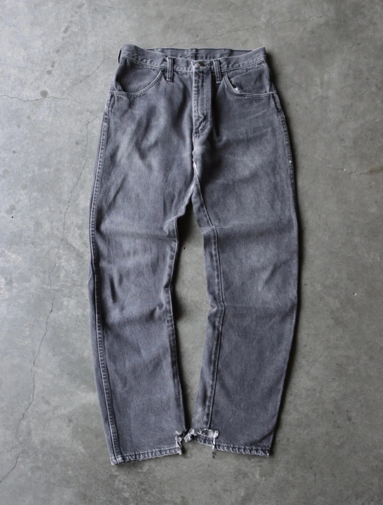 2000S FADED RUSTLER DENIM PANTS