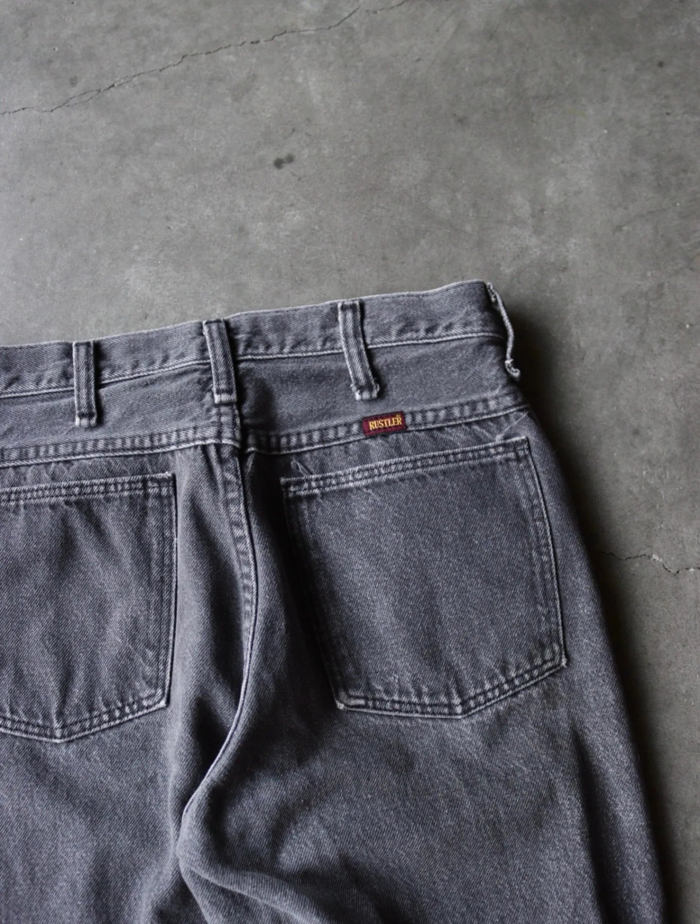 2000S FADED RUSTLER DENIM PANTS