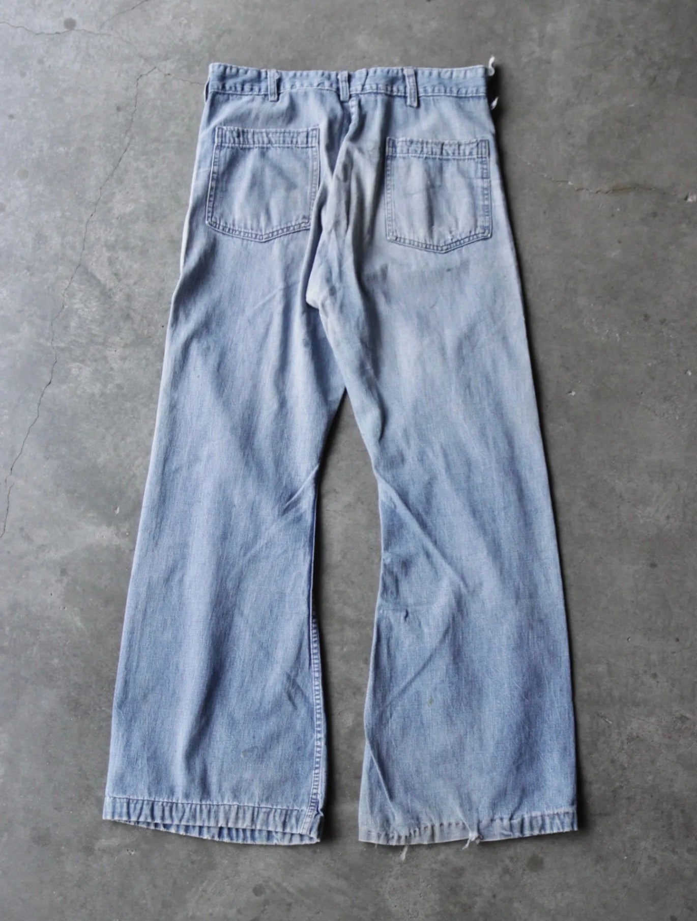 1960S FLARED DENIM SAILOR PANTS