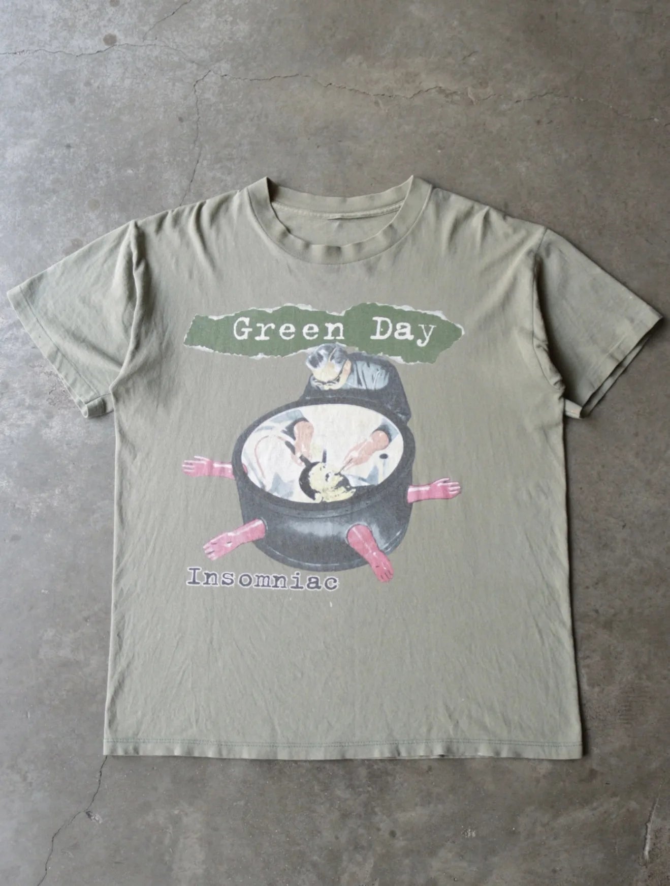 1990S GREEN DAY INSOMNIAC BAND TEE