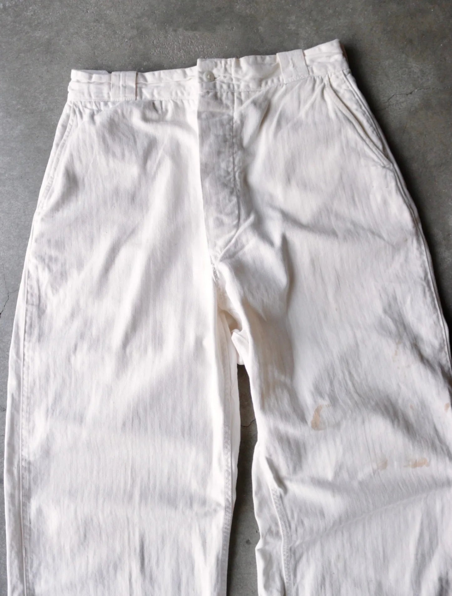 1960S WHITE HBT PANTS