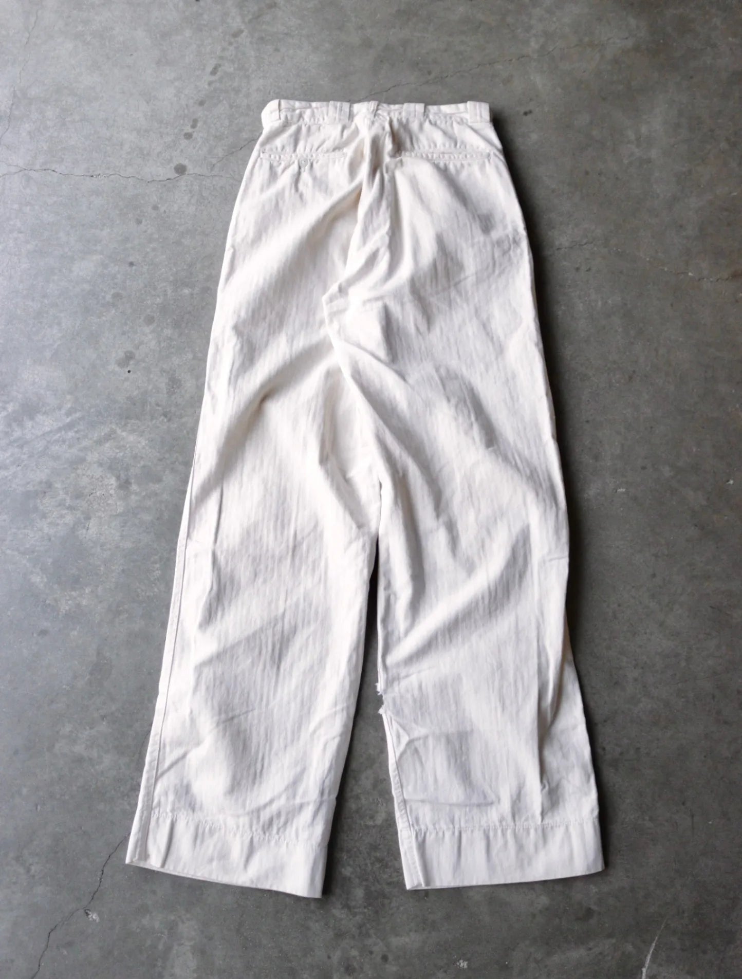 1960S WHITE HBT PANTS