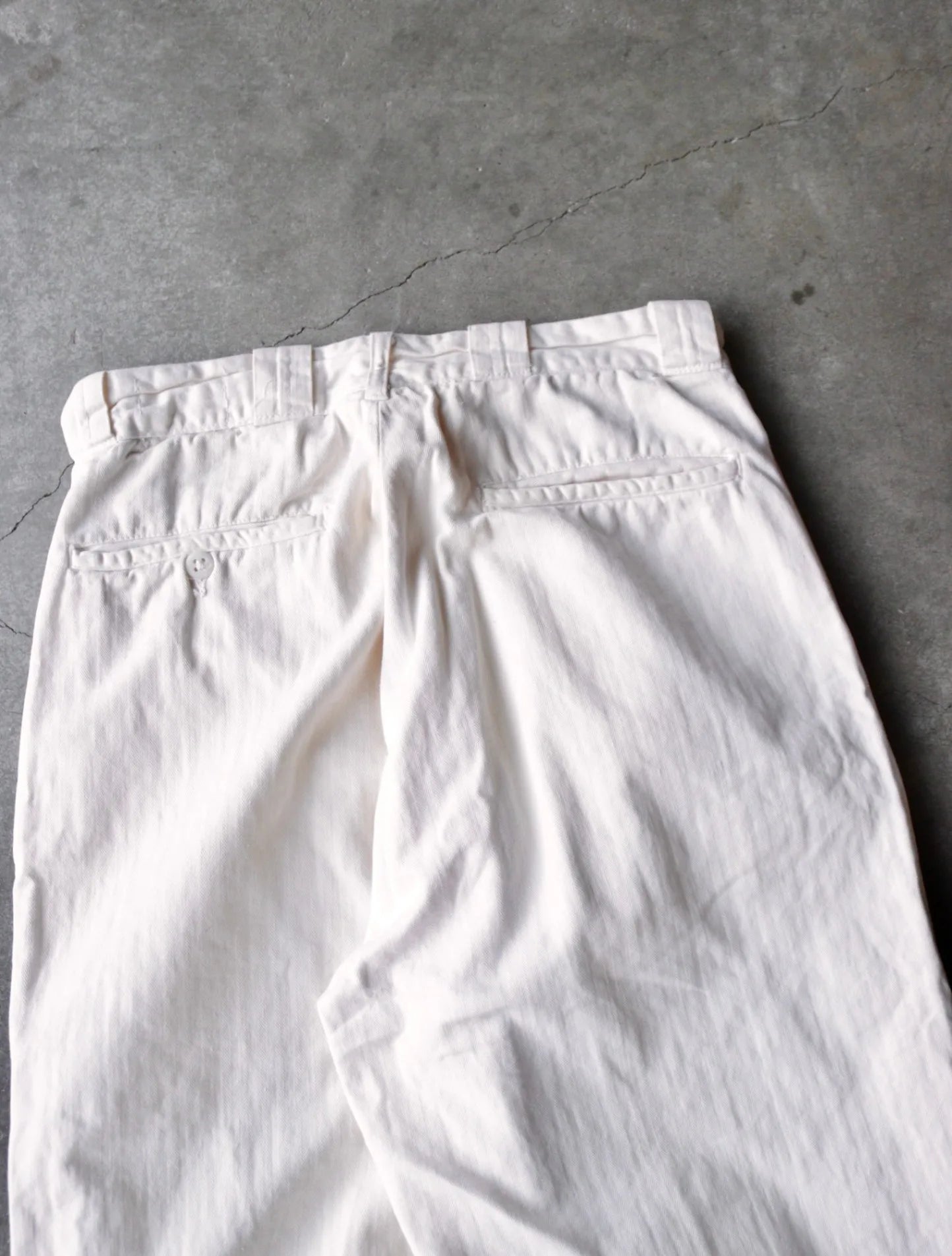 1960S WHITE HBT PANTS